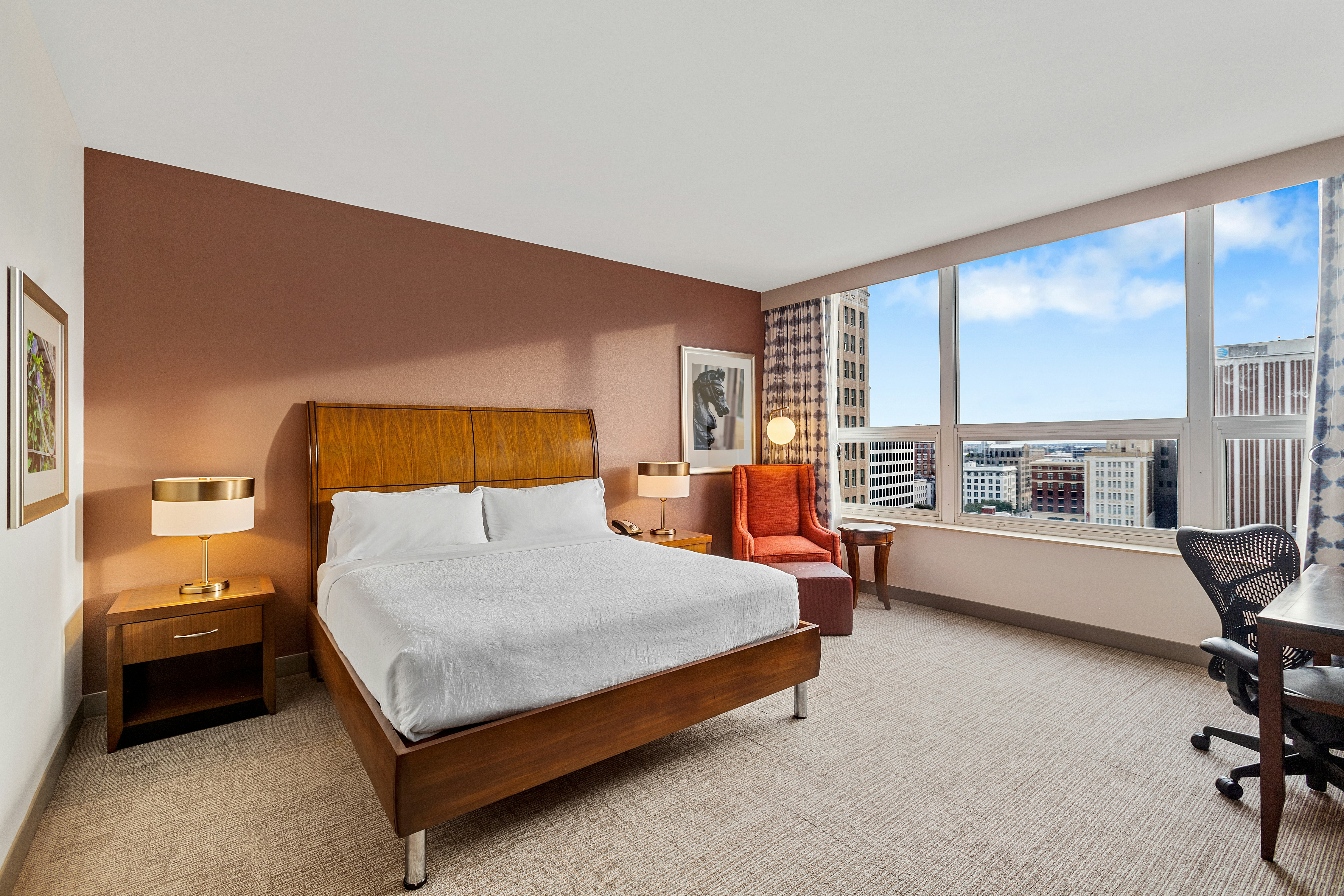 غرفة بسرير كينج لذوي الإعاقة، Hilton Garden Inn New Orleans French Quarter/CBD 2/3