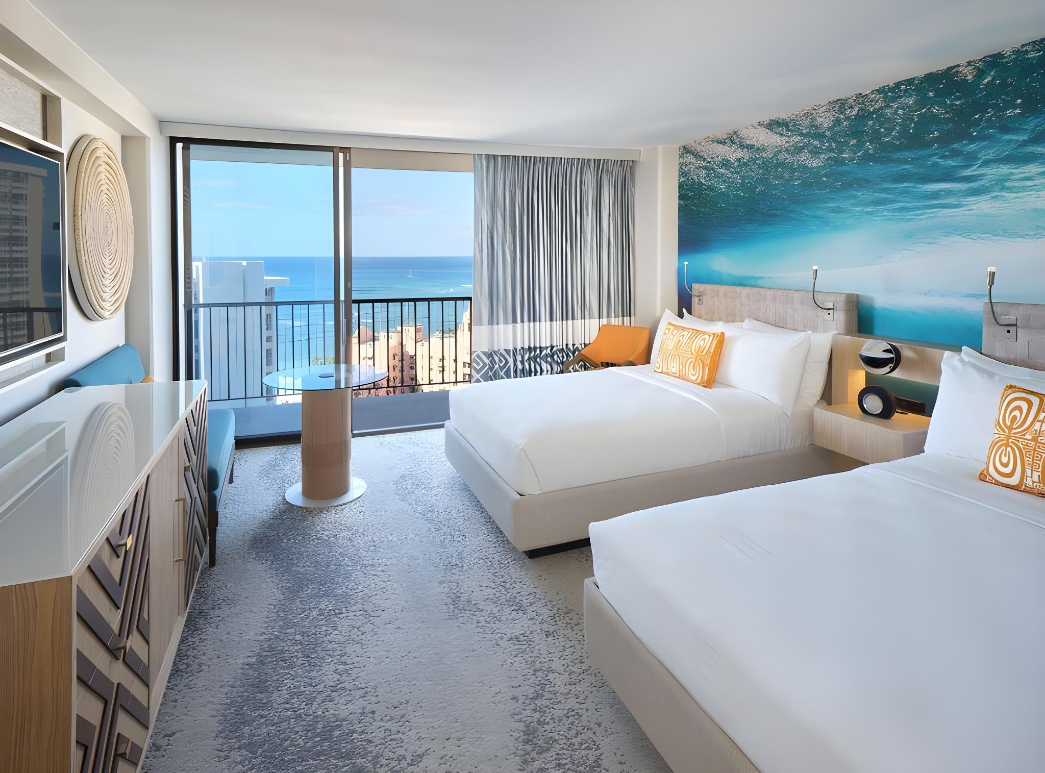 Diamond Head, 2 Double Beds, Sea View