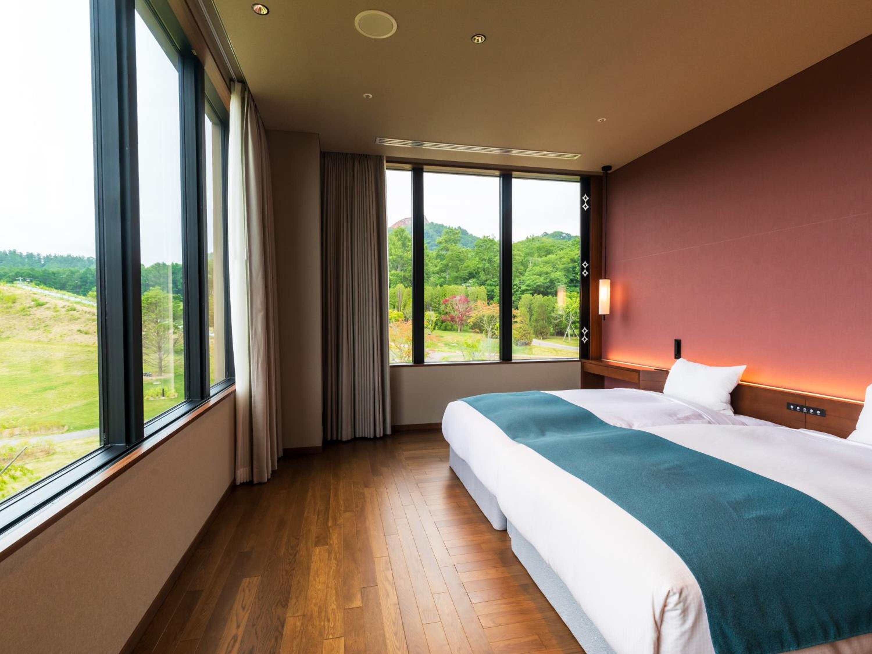 Design, Premium, Deluxe, Twin Beds, Lake View, Outdoor Bath, East Wing