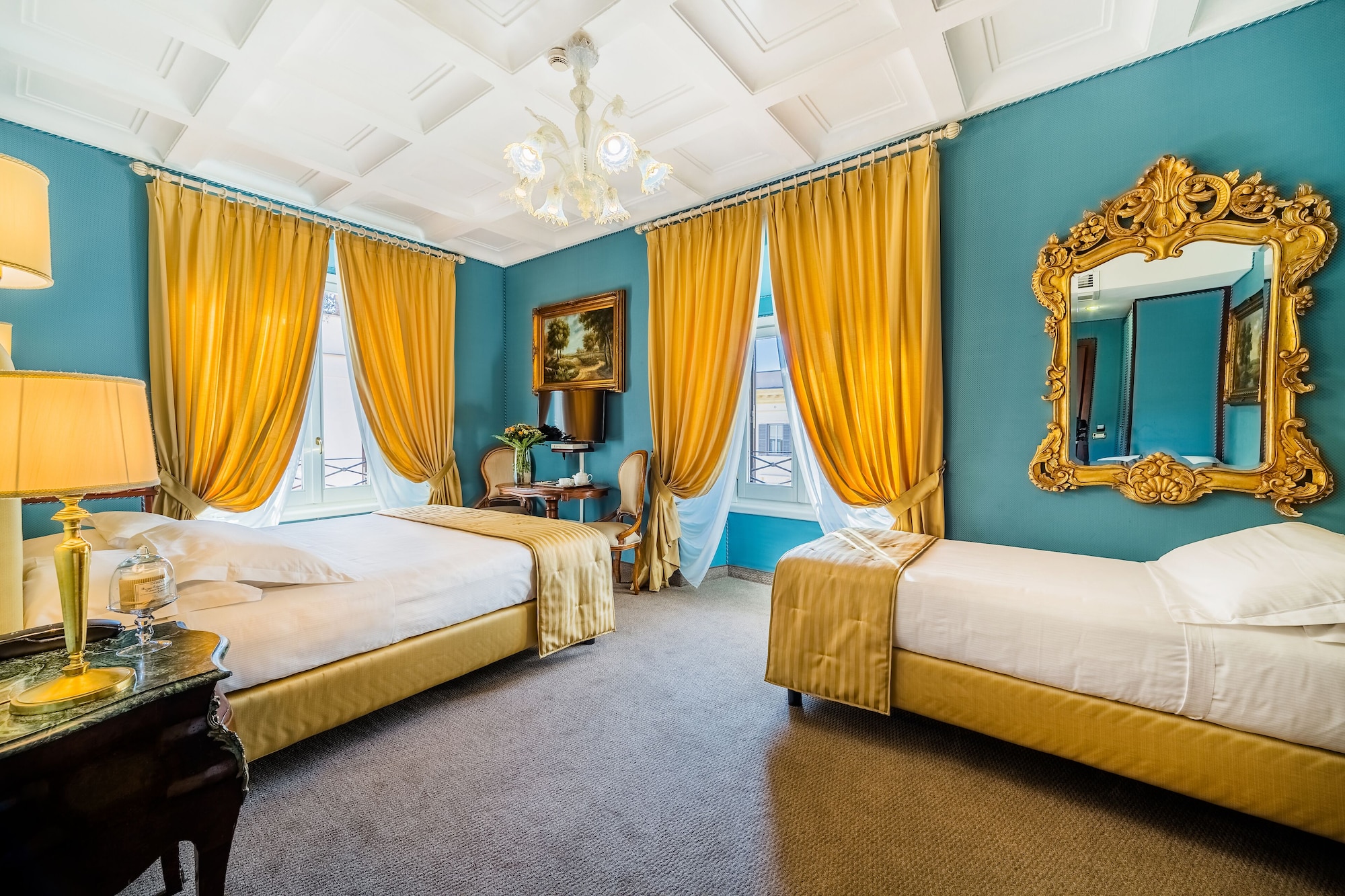 غرفة قياسية رباعية بسرير كينج وسريرين منفصلين، Hotel Scalinata Di Spagna 6/10