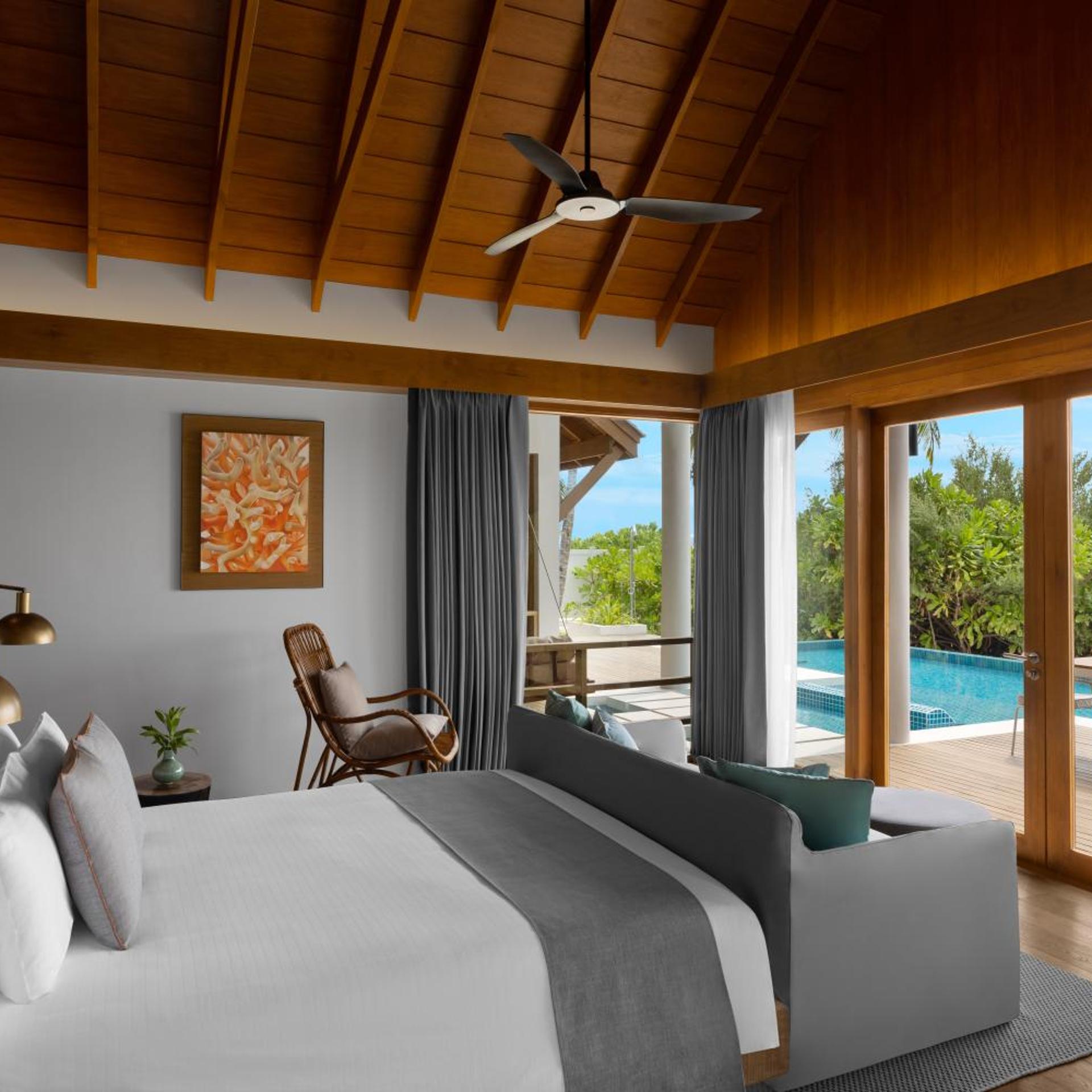 2 Bedrooms, Presidential, Beach Villa, with Pool، Emerald Faarufushi Resort and Spa 3/7
