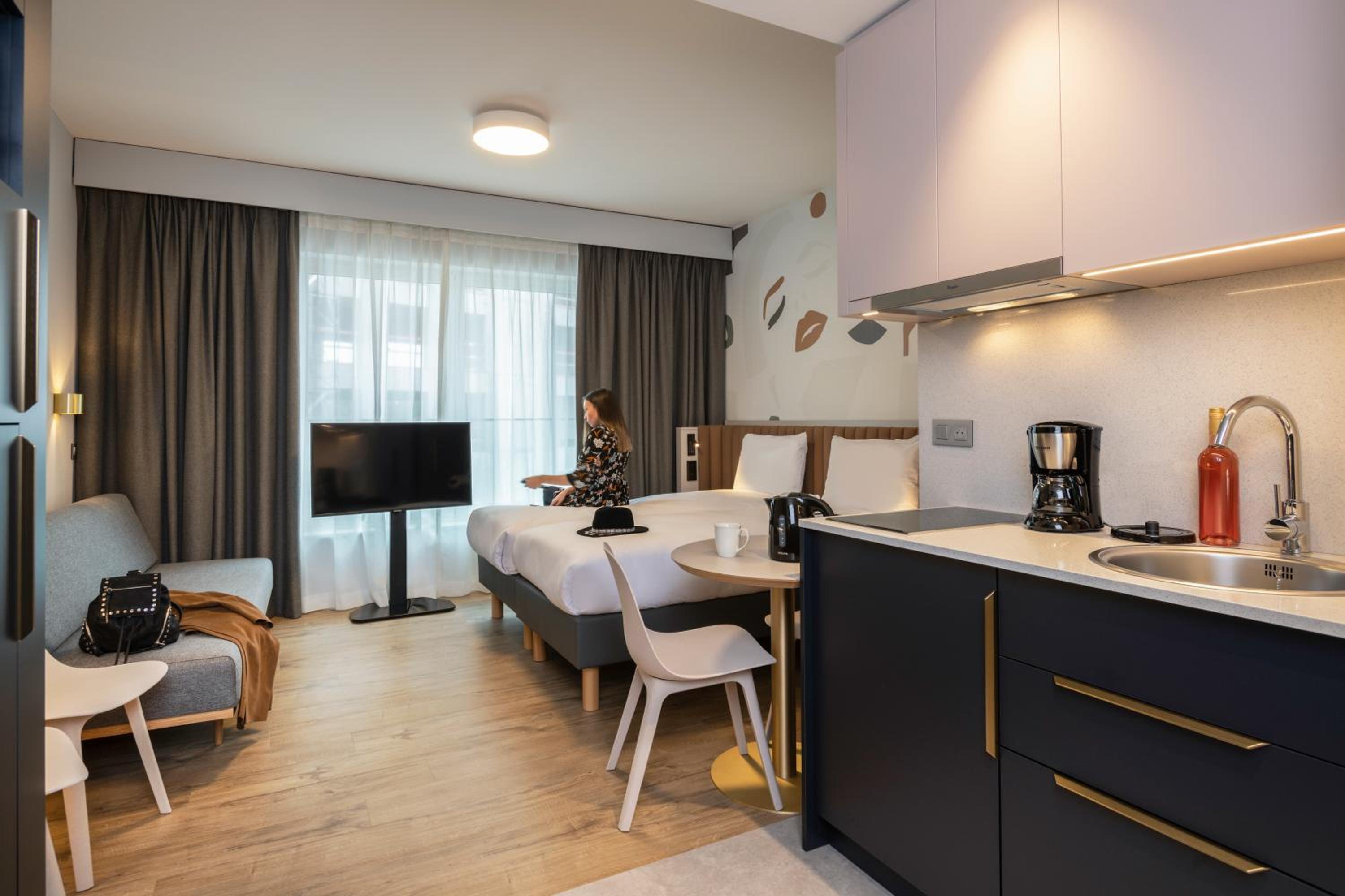 Elegant, Studio, Quadruple، Aparthotel Adagio Access Brussels Delta 8/10