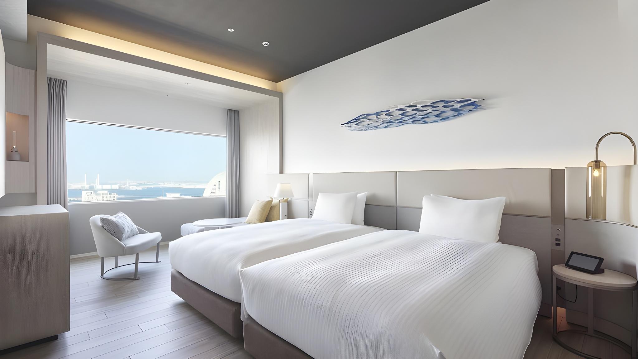 Deluxe, Twin Beds, Partial Top Floor