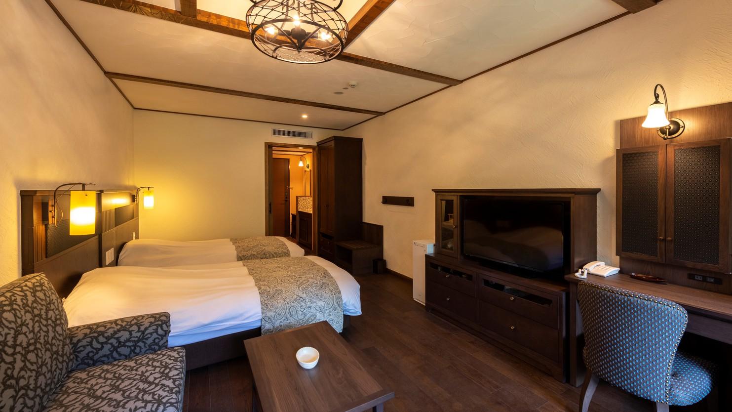 Standard, Twin Beds, Outdoor Bath