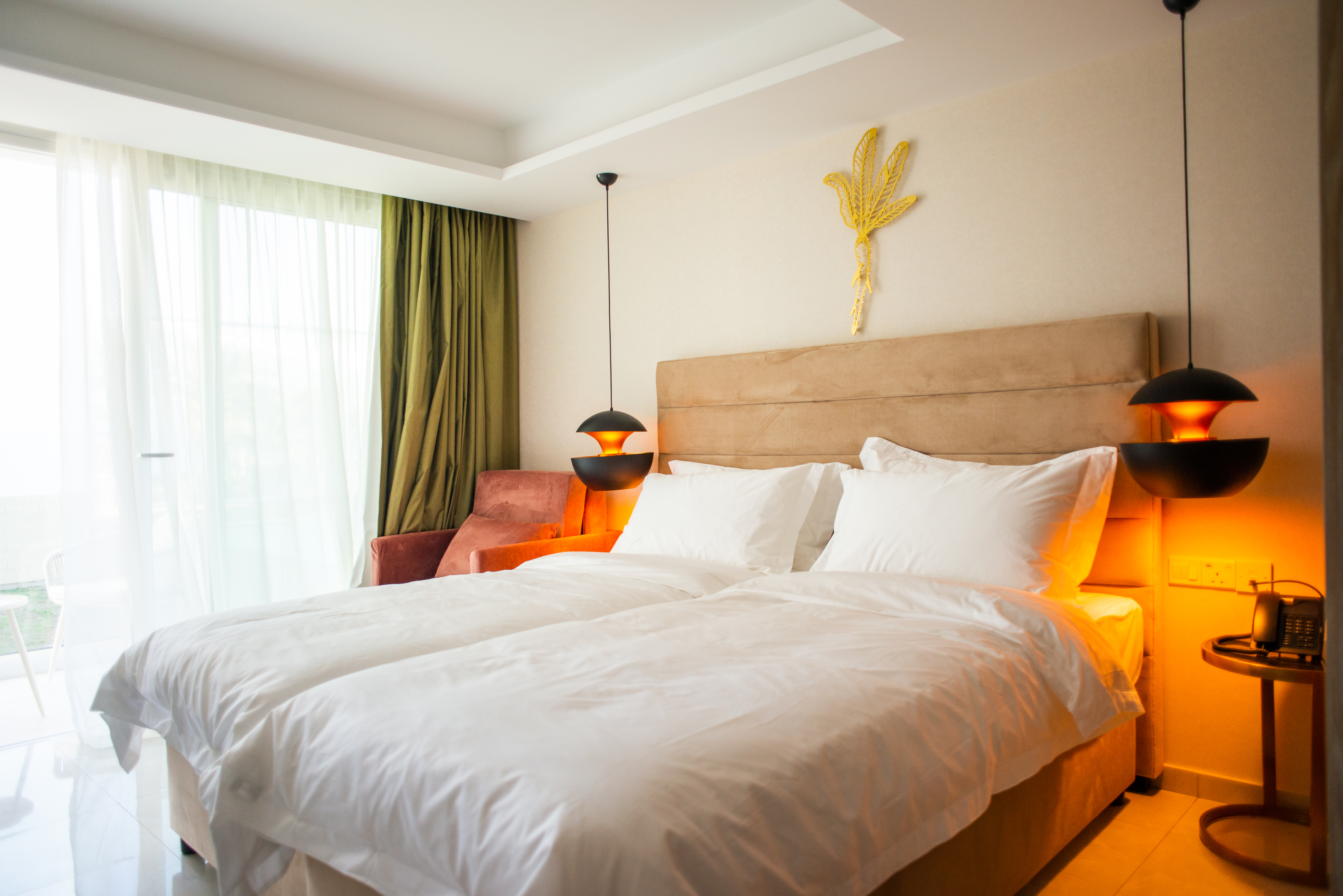 Superior, Double or Twin Bed, Lateral Side Sea View