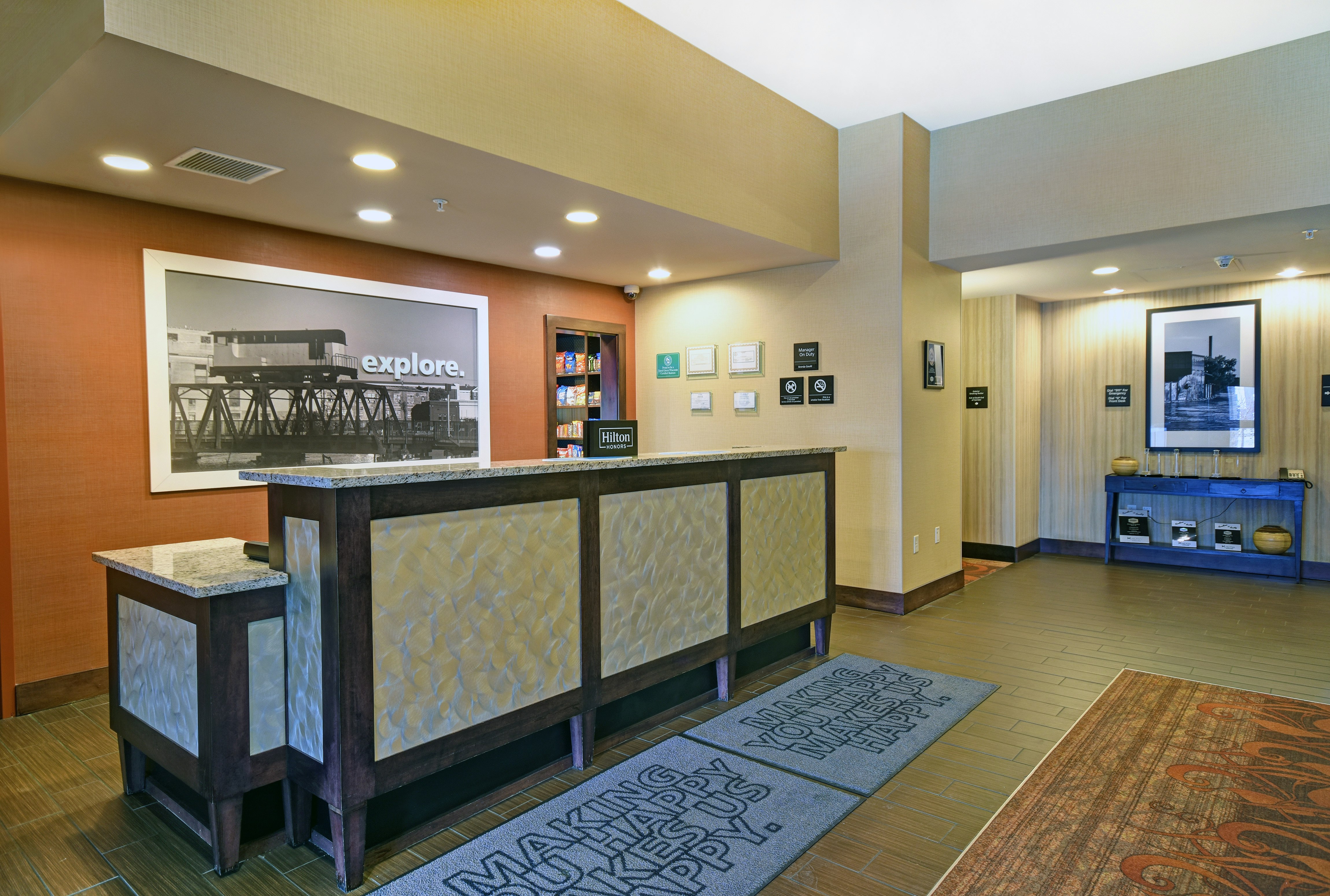 Lobby at Hampton Inn Beloit, BELOIT - WI