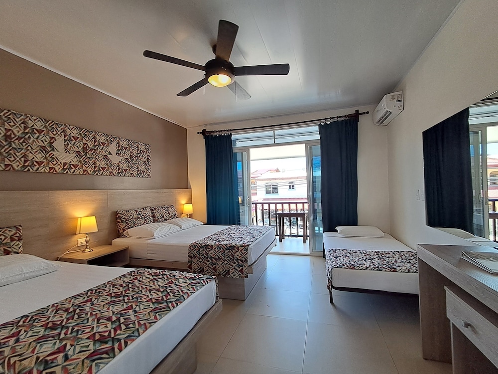 Room, Quadruple, Double and Twin Beds, Street View