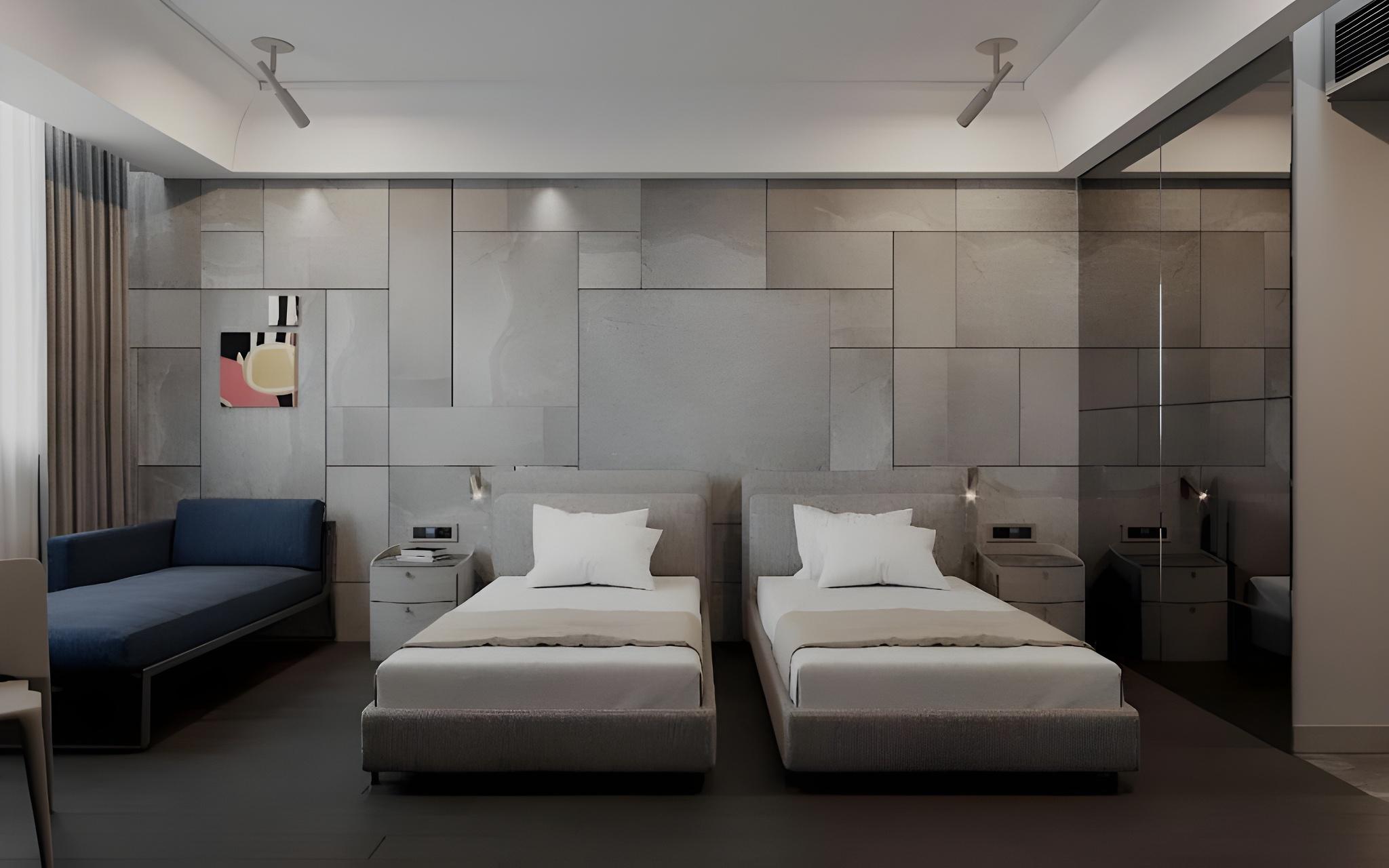 Deluxe, Single, 2 Beds