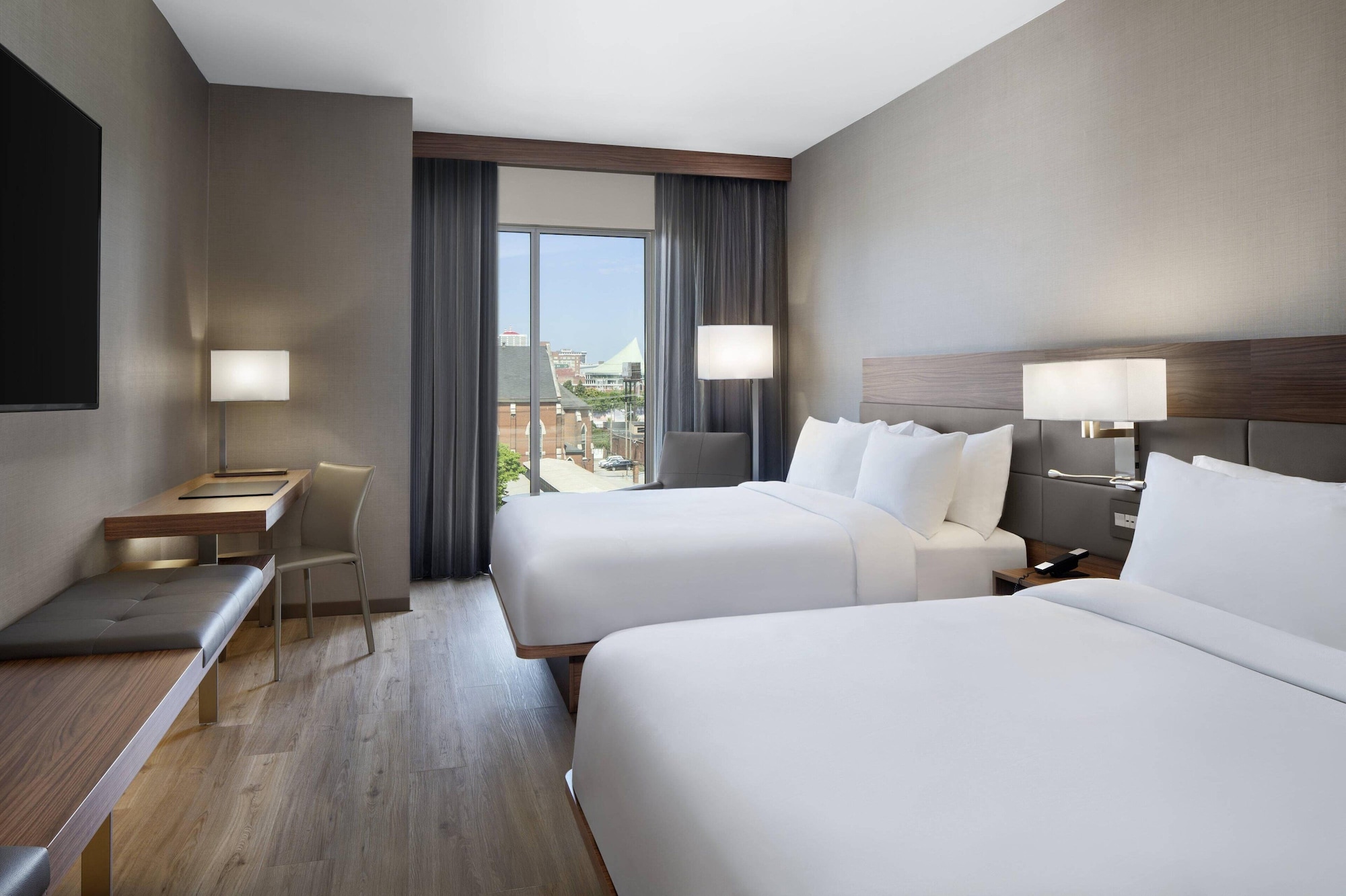 غرفة بسريرين كوين بإطلالة على المدينة، Ac Hotel Louisville Downtown 2/5