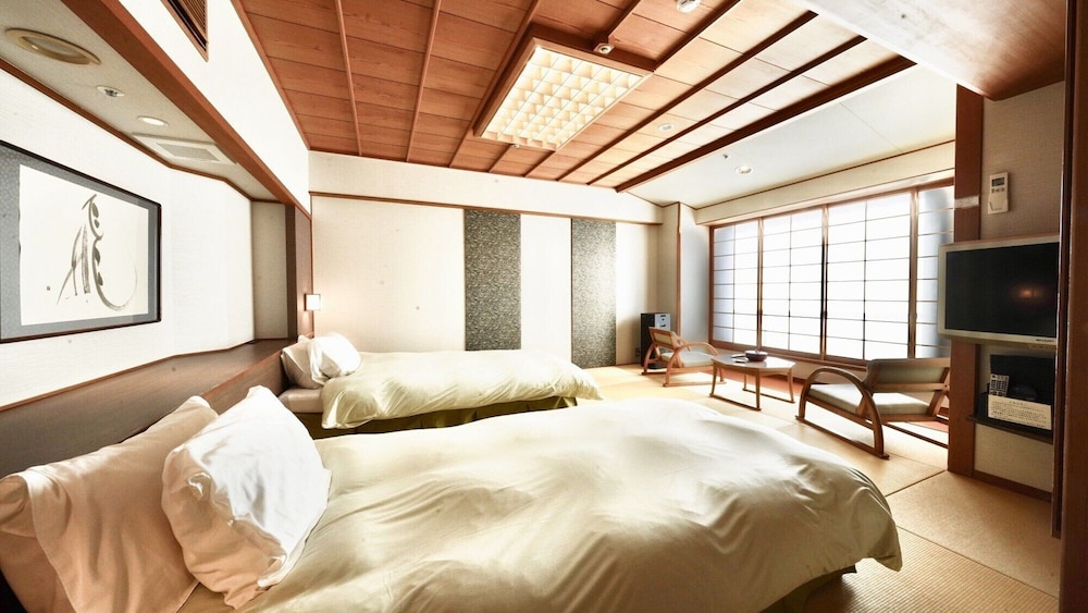 Japanese, Aoi Kan, Twin Beds, Sea View
