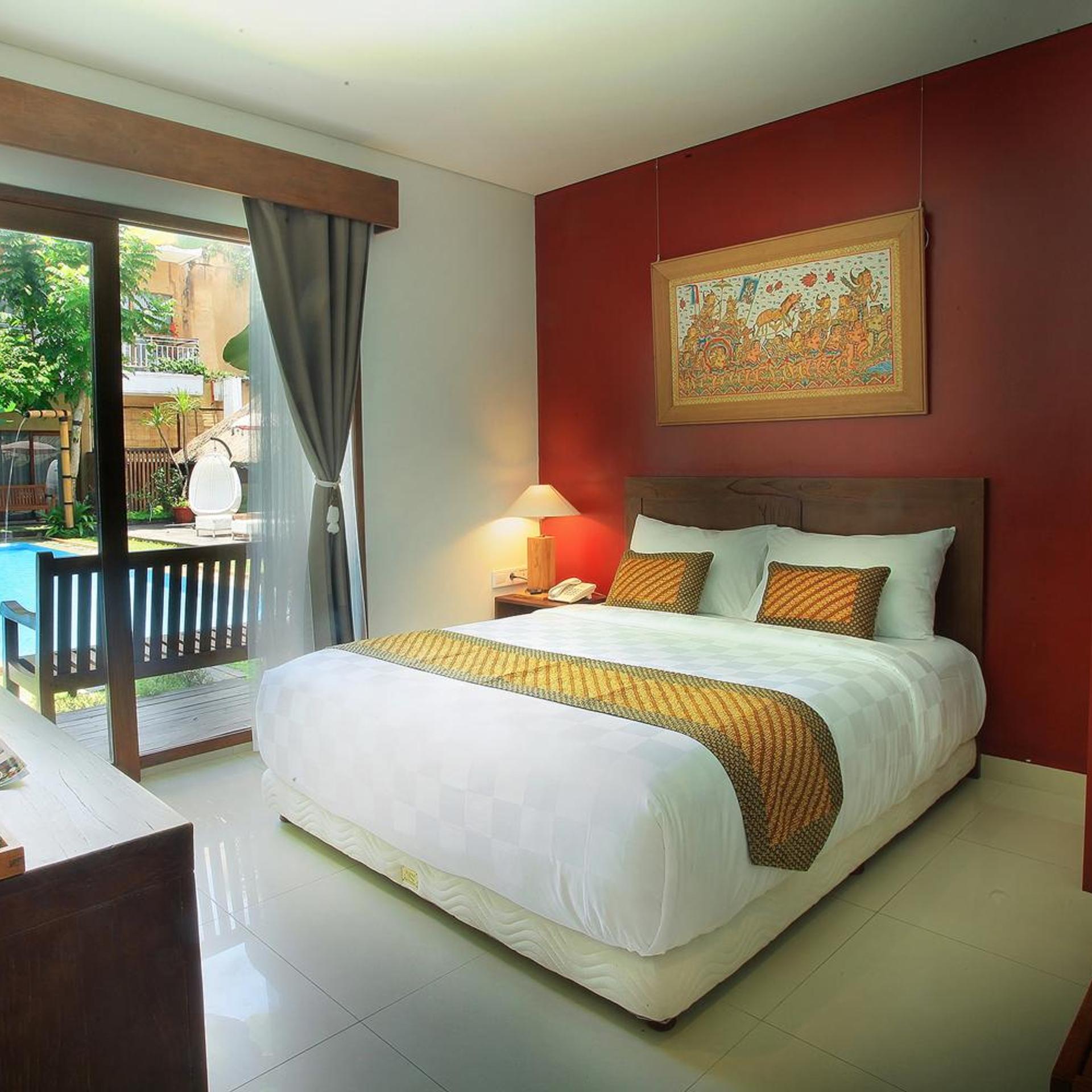 Deluxe, Double Bed, with View, Balcony or Pool Access