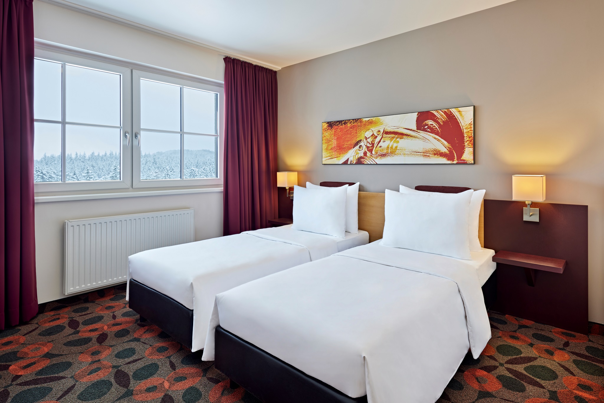Room, Twin Beds, with View