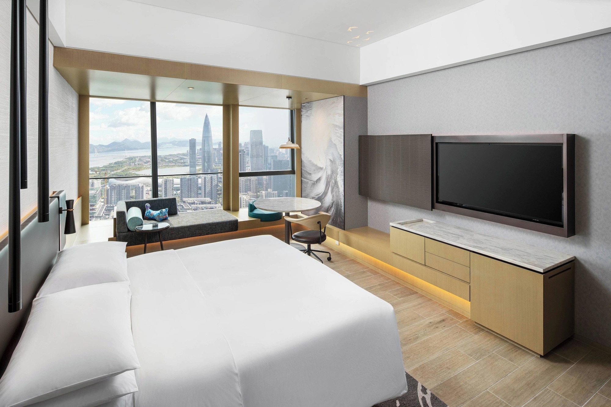 Room, King Bed, Bay View