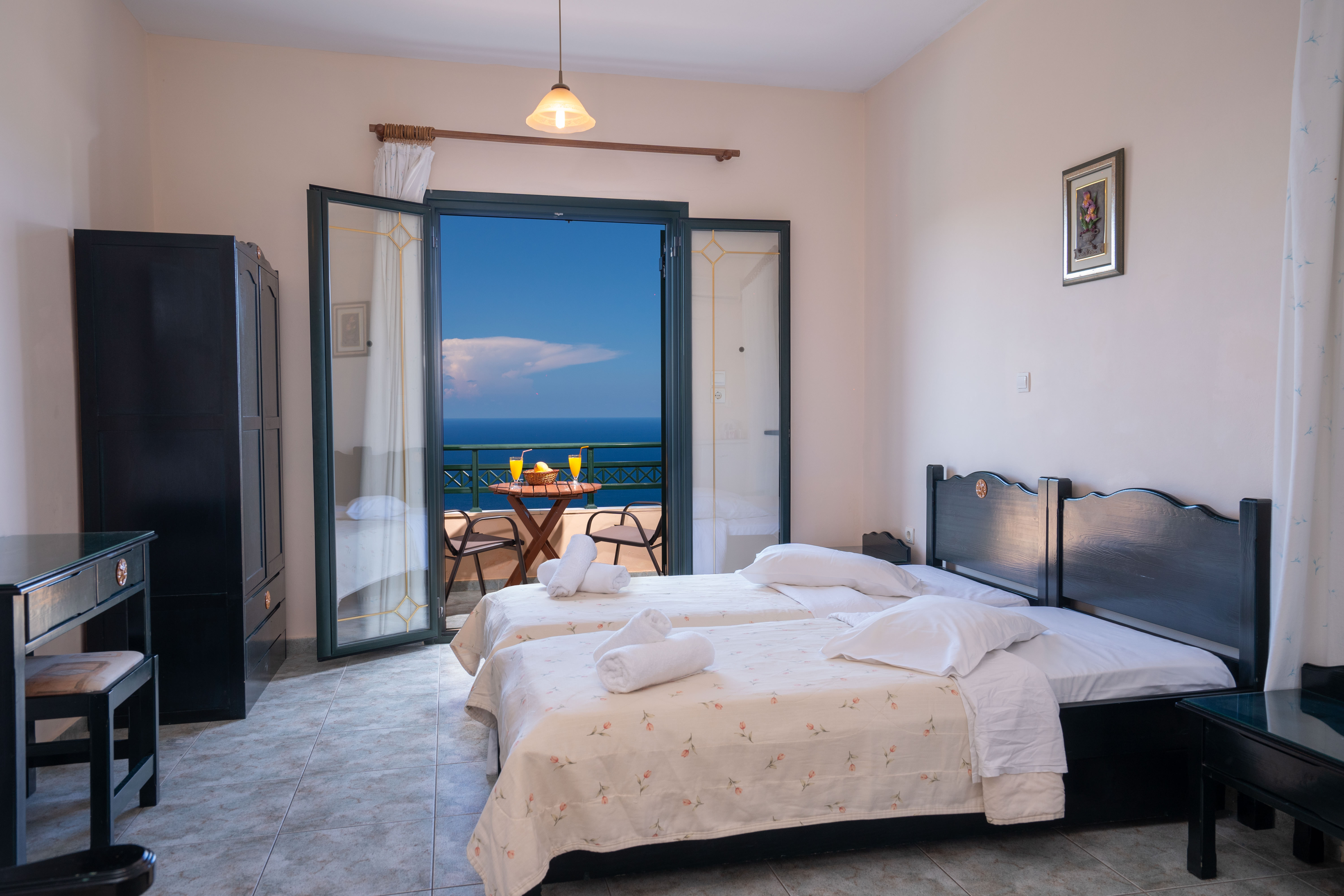 Room, Double or Twin Bed, Panoramic Sea View