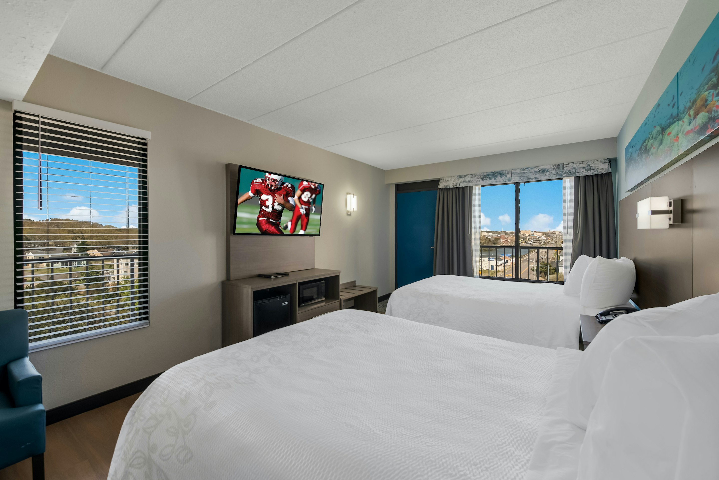 Superior, 2 Double Beds, Pool View