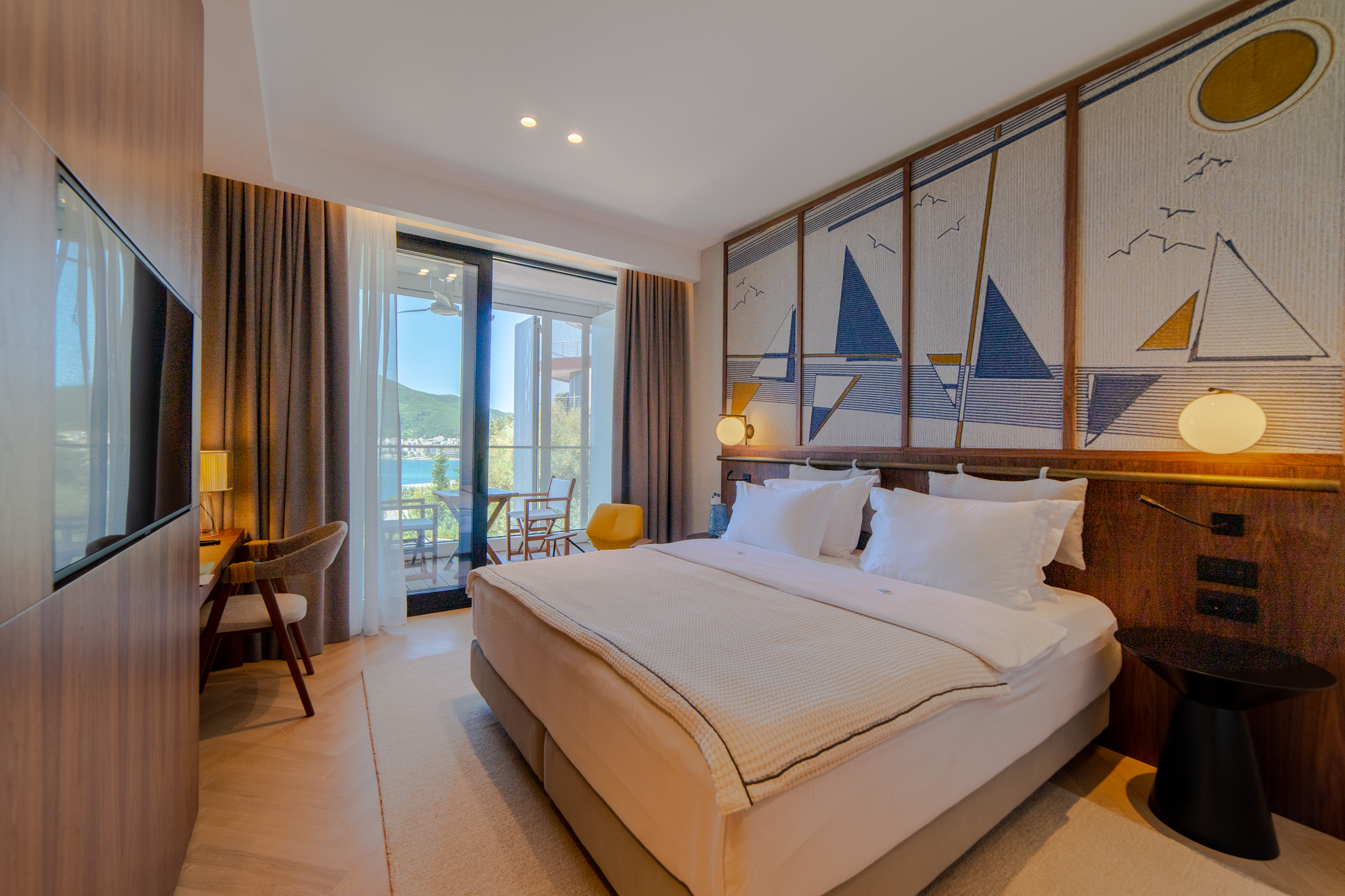 غرفة ديلوكس بإطلالة على البحر بشرفة، Dukley Hotel Resort 2/8