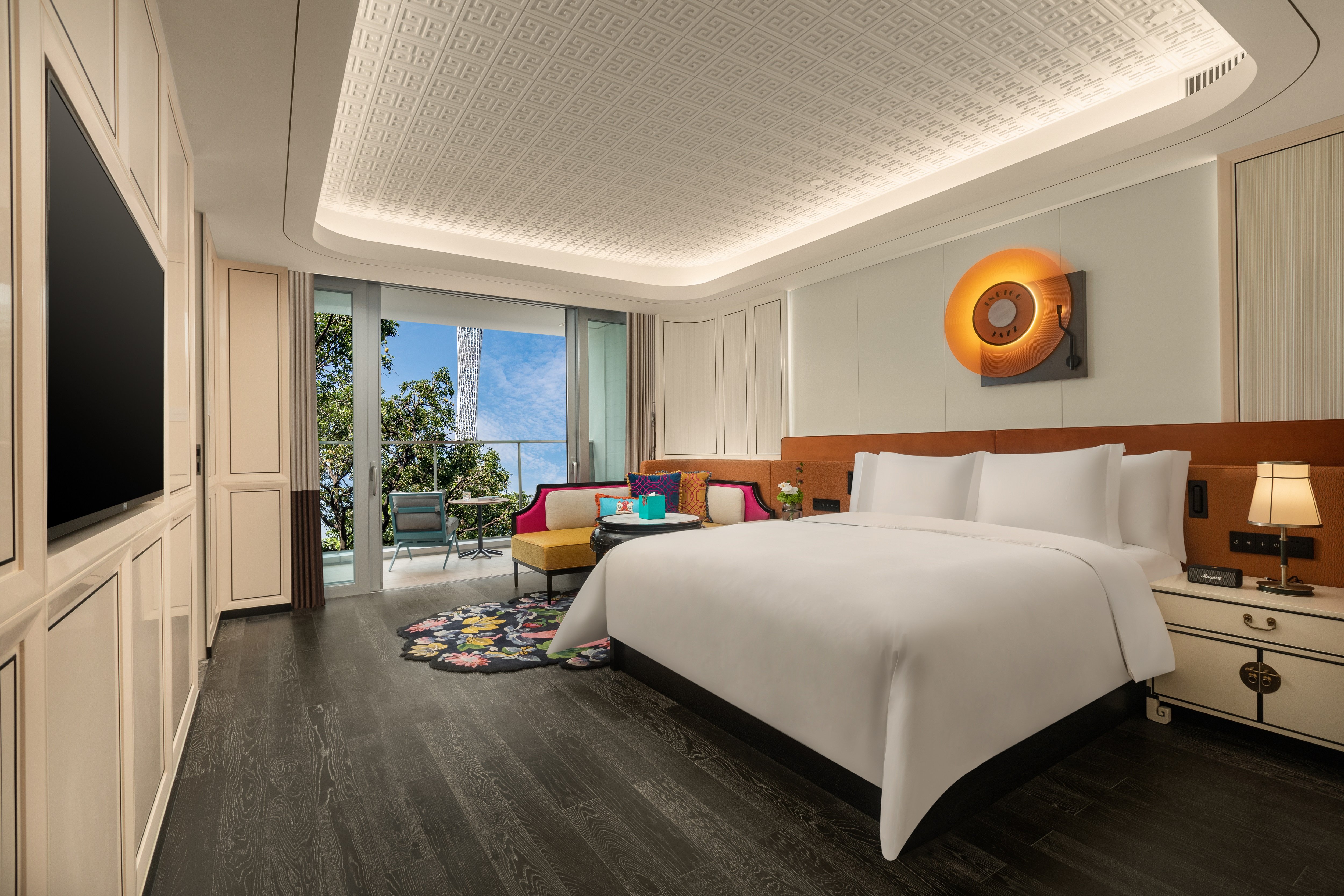 Premium, King Bed, Canton Tower View, Balcony