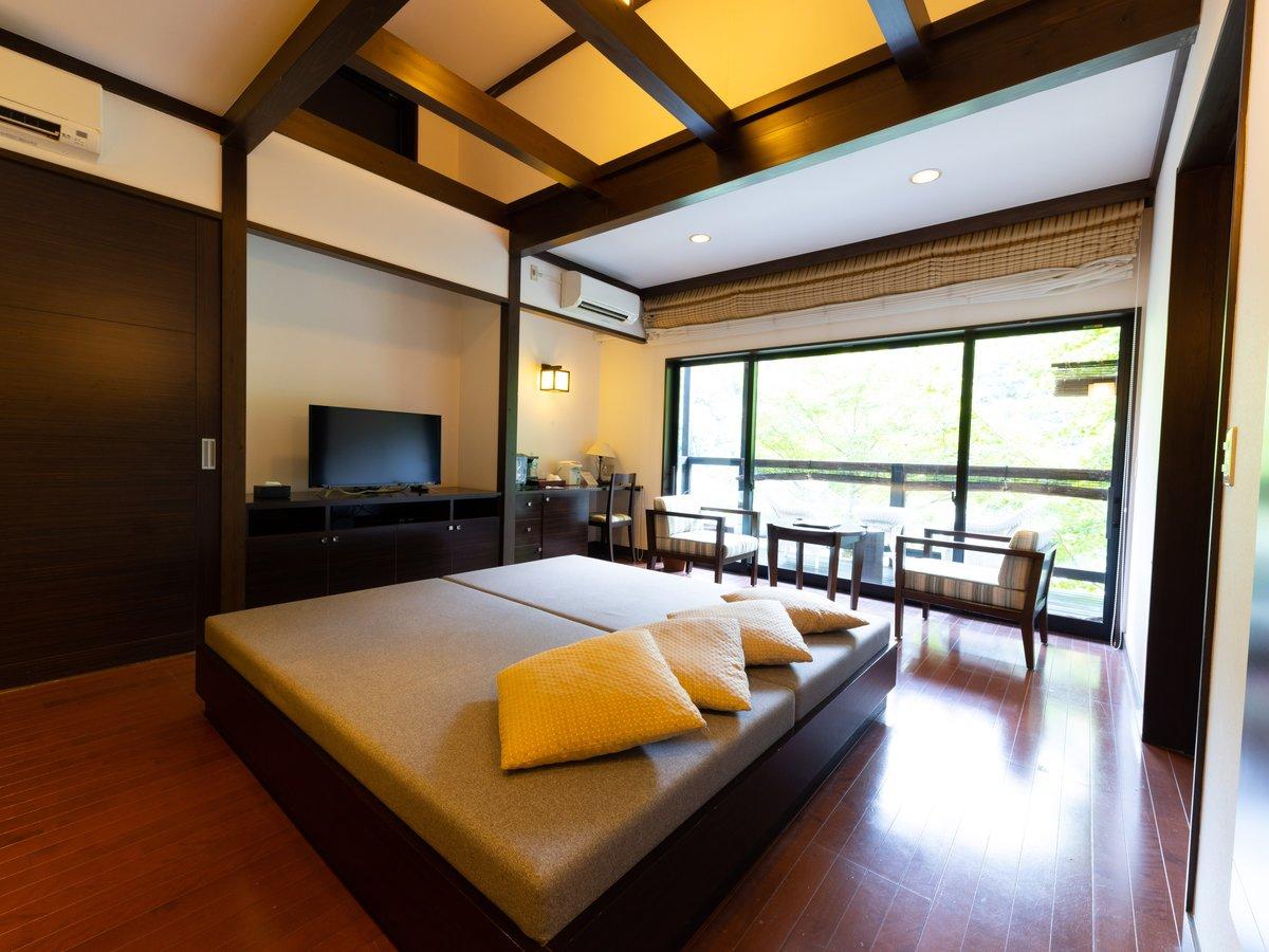 Semi Room, 2 Semi Double Beds, River View, Bathtub, Annex