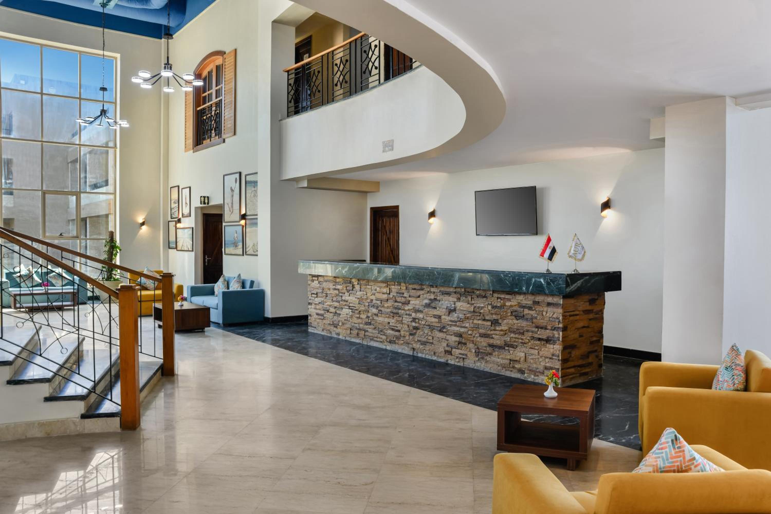 Lobby at Aura Beach Resort Sidi Abd El Rahman, EL ALAMEIN