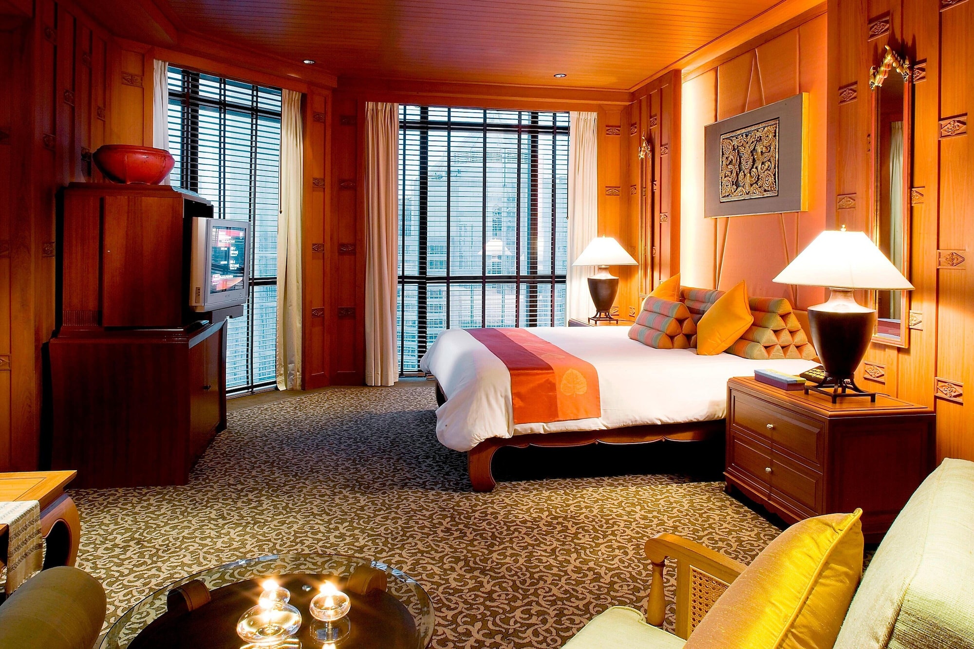 جناح كلوب ركني بسريرين مزدوجين بغرفتي نوم مع دخول صالة النادي، THE ATHENEE HOTEL, A LUXURY COLLECTION HOTEL BANGKOK 2/3