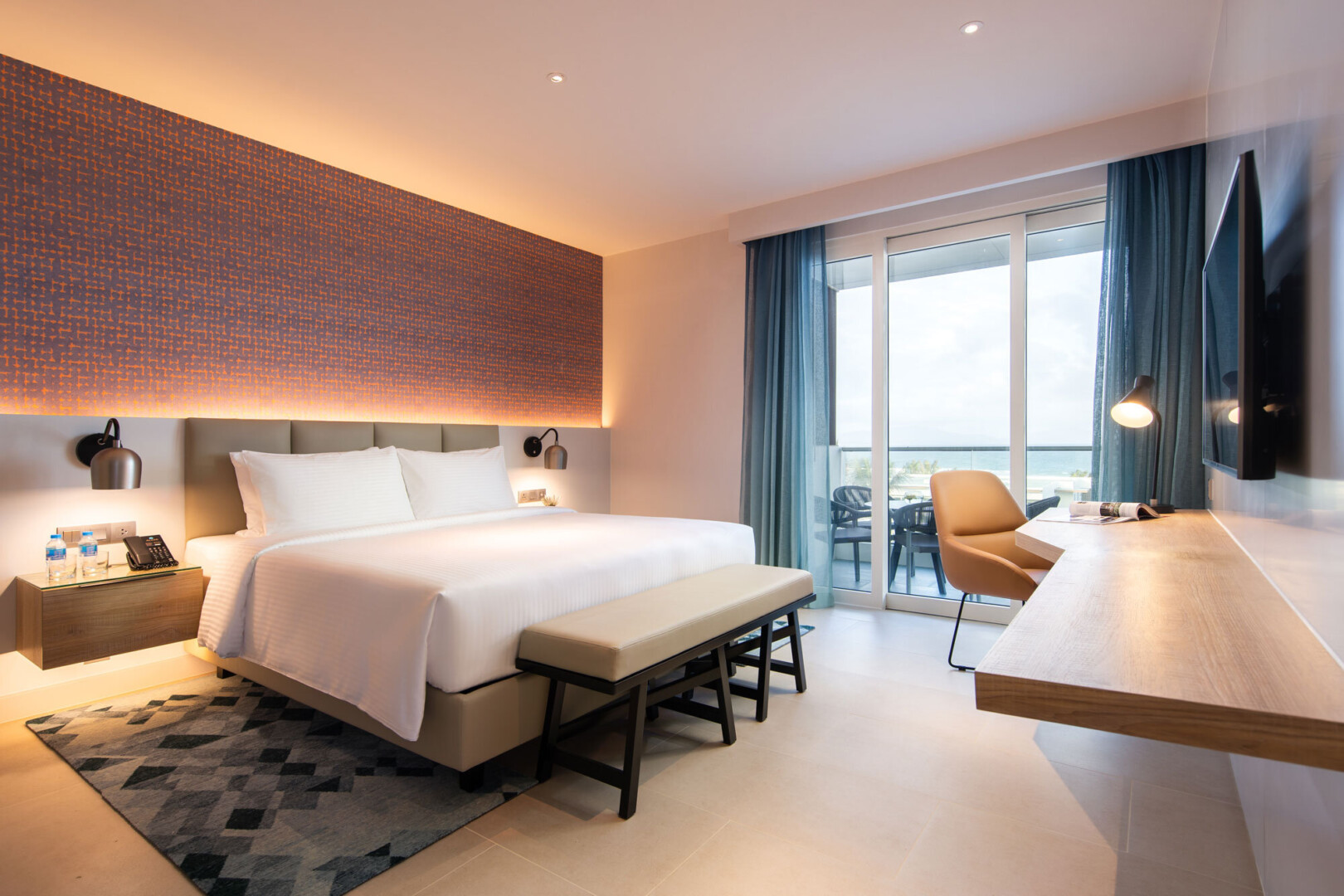 2 Bedrooms, Pavilion, Suite, 1 King and 1 Single Beds, Ocean View, Terrace