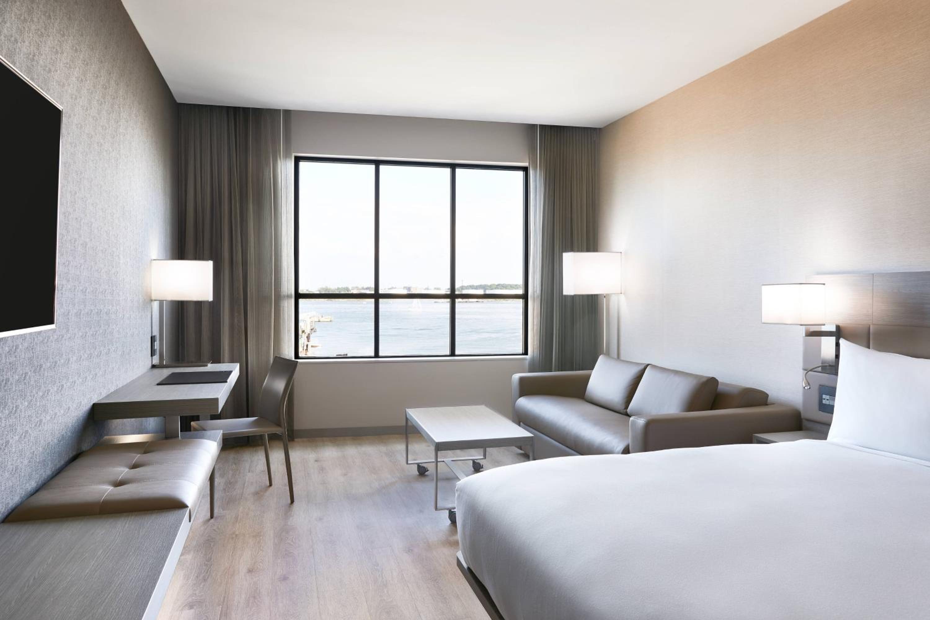 Guest Room, King Bed, Partial Water View, Sofa