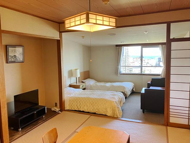 Room, Twin Beds, Tatami
