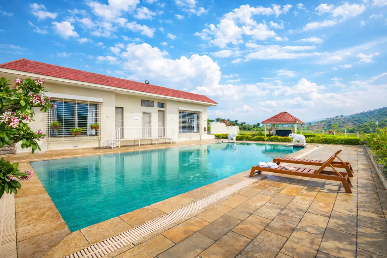 ELIVAAS Shourya Celesta 3 BHK with Pvt Pool in UDAIPUR