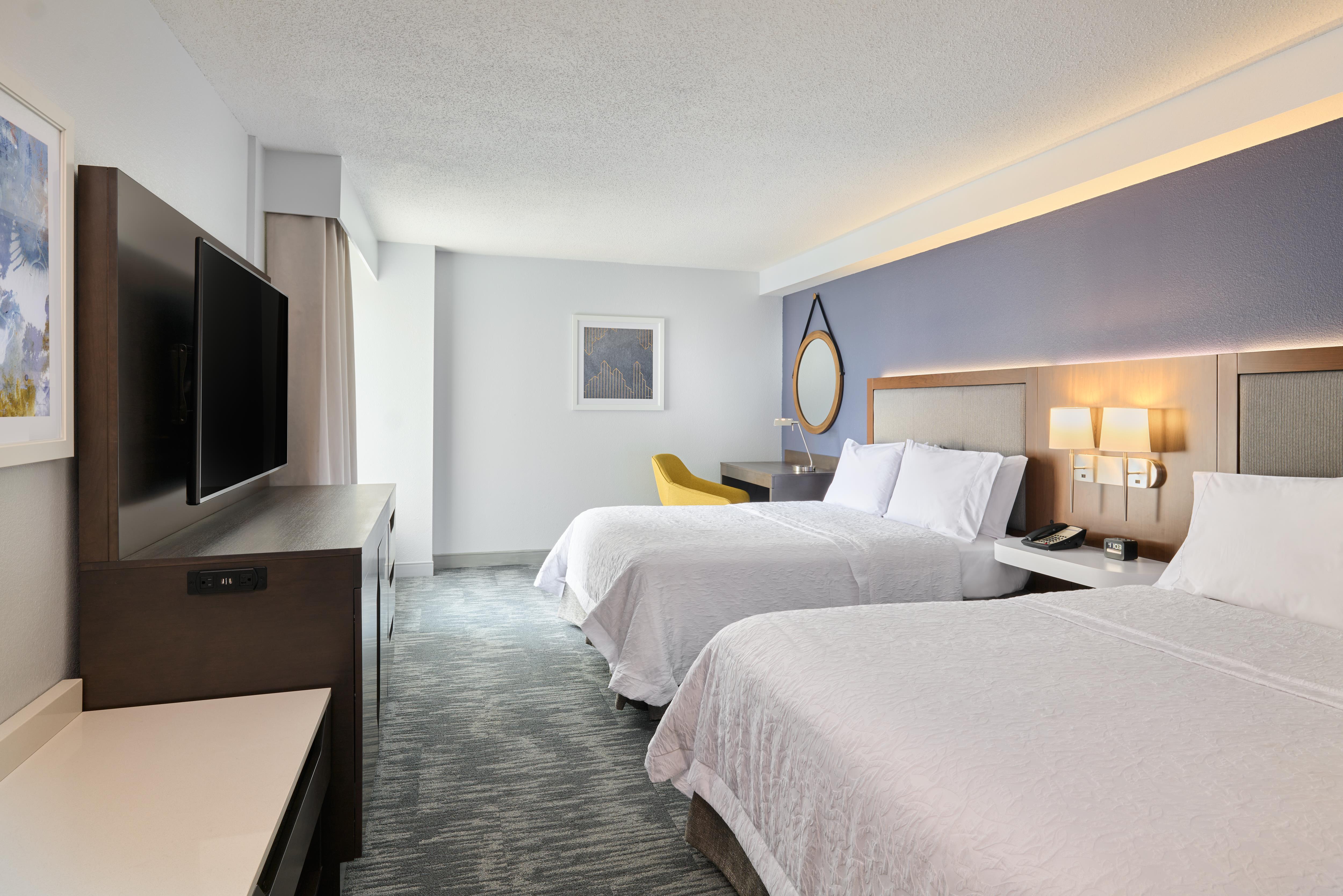غرفة بسريرين مزدوجين، Hampton Inn Washington Downtown Convention Center 3/5