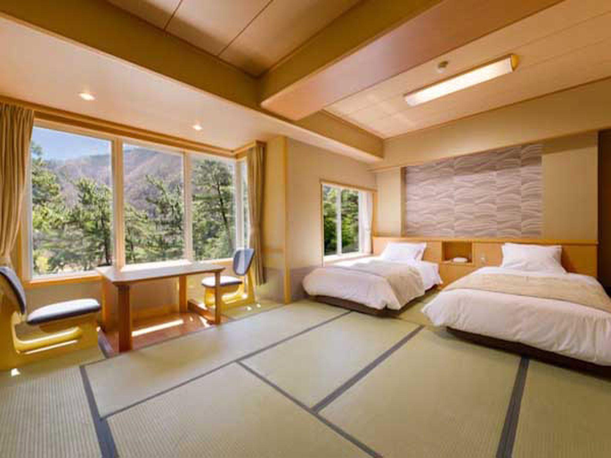 Semi Room, Japanese, 2 Semi Double Beds