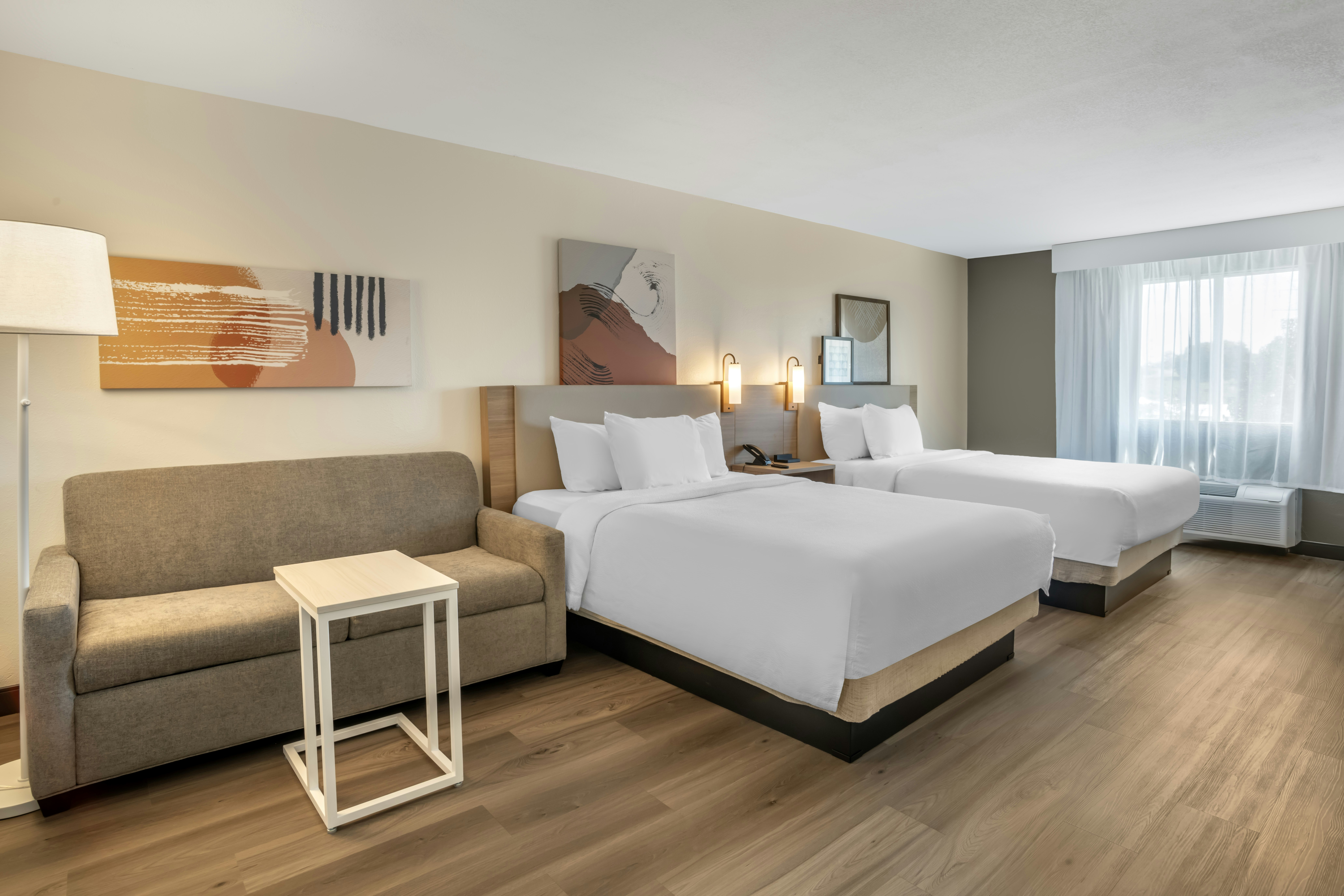 Room, 2 Queen Beds, Sofa, Spark by Hilton Kannapolis 2/3