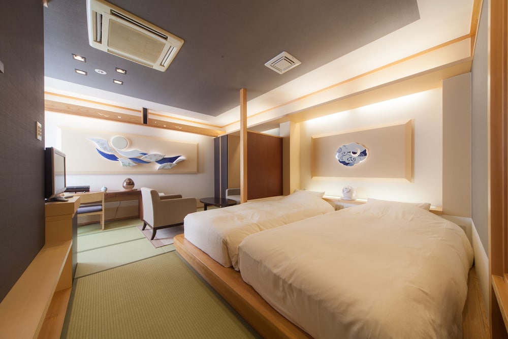 Japanese, Modern, Twin Beds, Private Hot Spring Bath