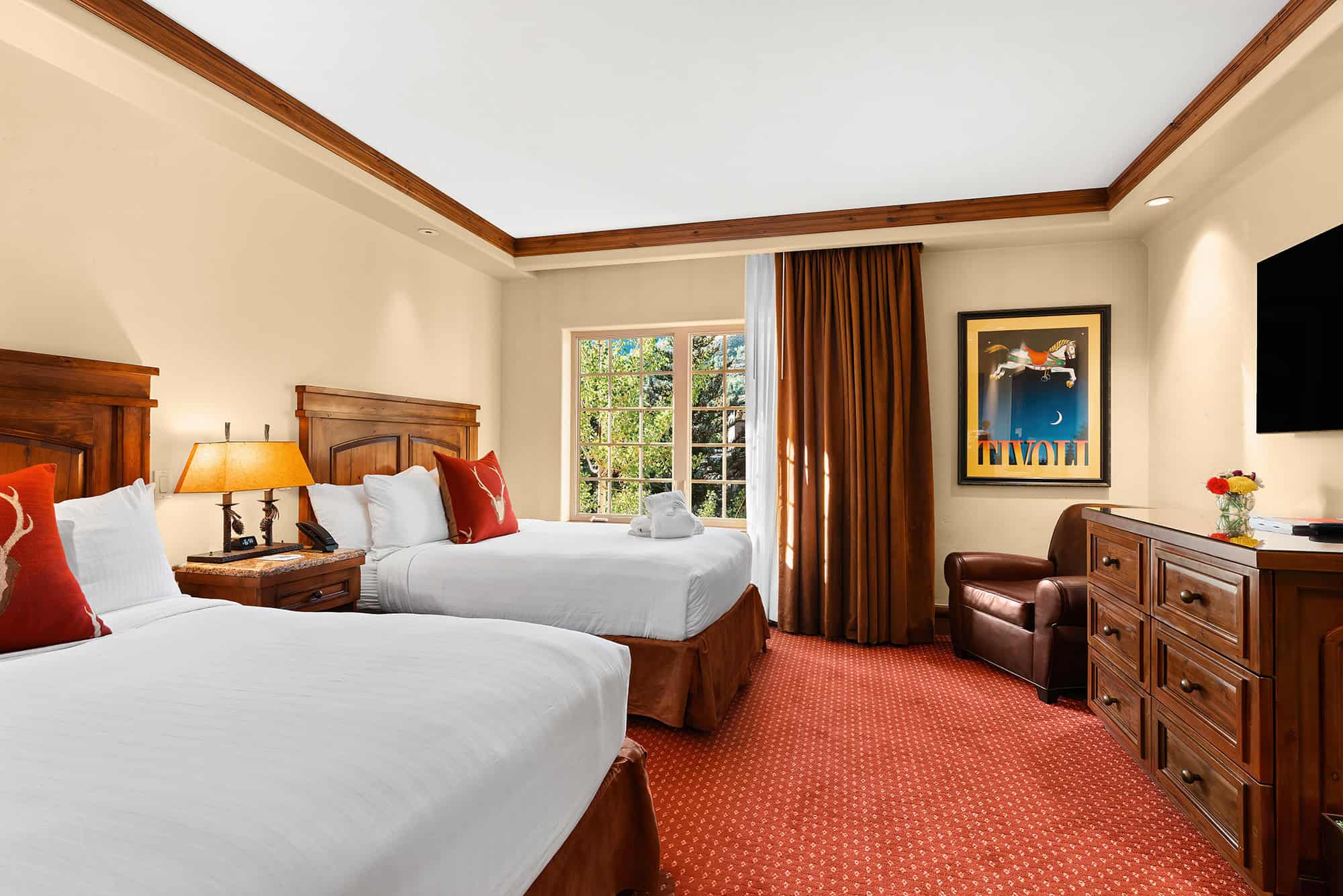 Village, Standard, 1 Queen and 1 Single Bed