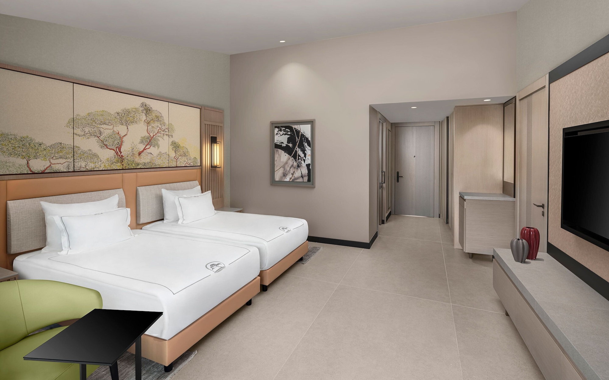 Deluxe, Double Bed, Forest View, Sofa