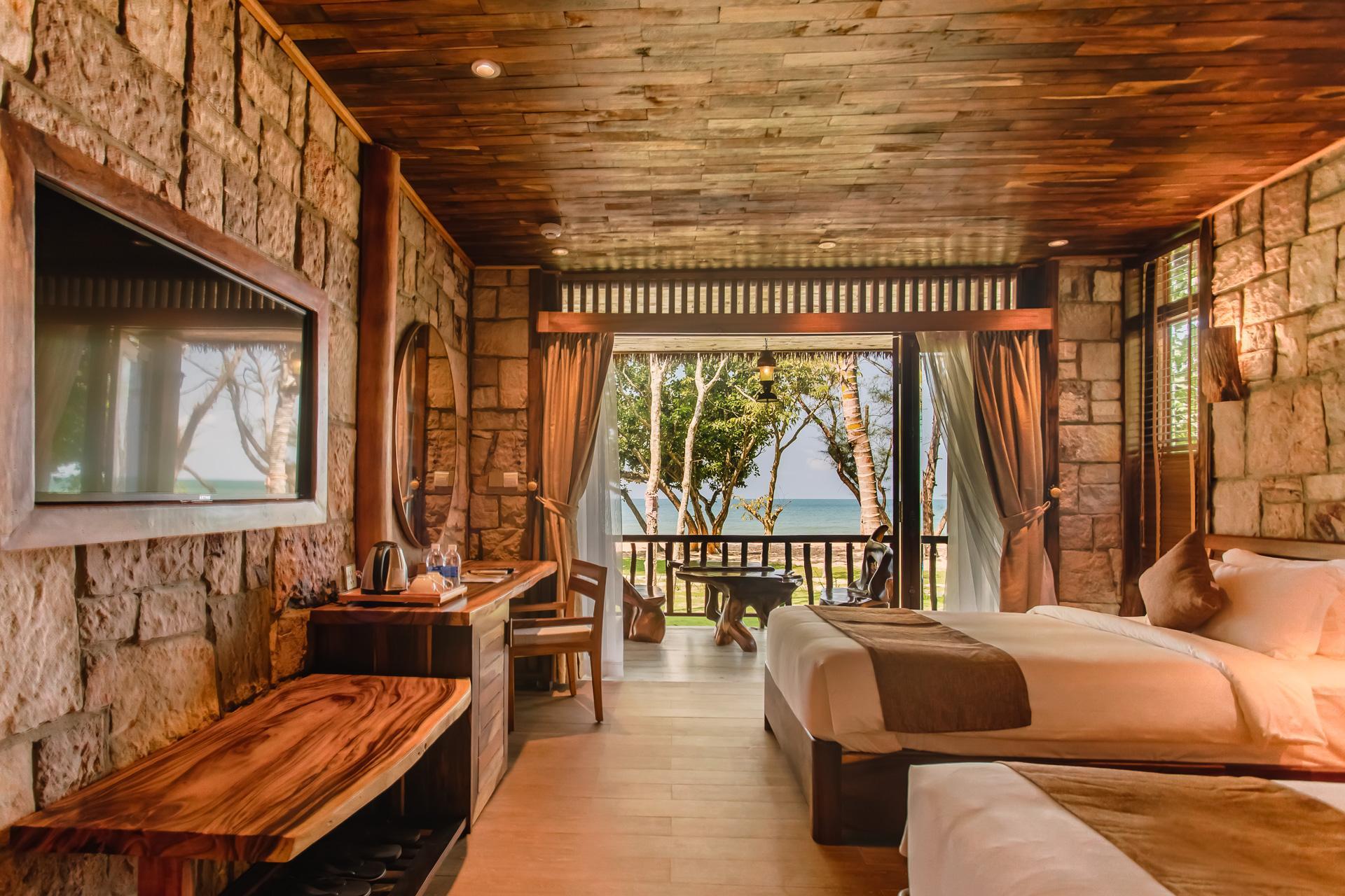 Bay Beach, Ocean, Bungalow, Twin Beds