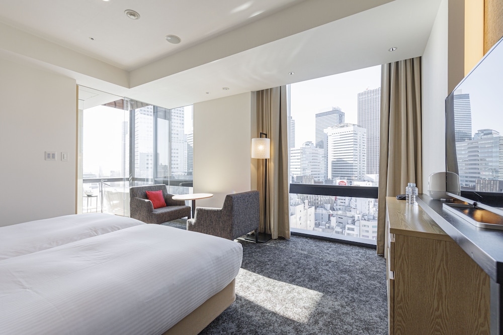 غرفة بريميوم بسريرين منفصلين بإطلالة، JR Kyushu Hotel Blossom Shinjuku 3/10