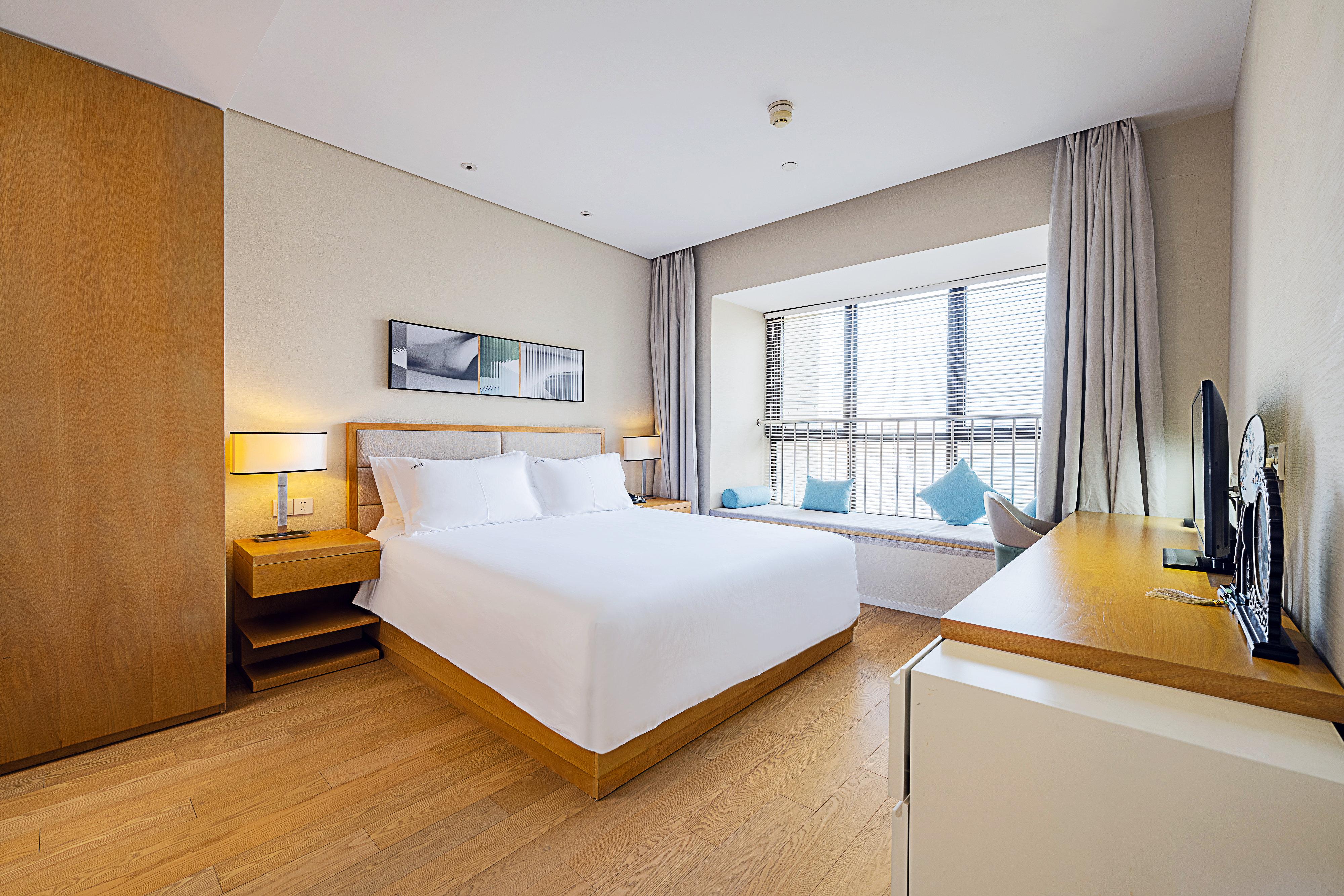 جناح بسرير كينج وسرير كوين بغرفتي نوم بمطبخ، Holiday Inn Hotel And Suites Suzhou Yangcheng Lake 2/2