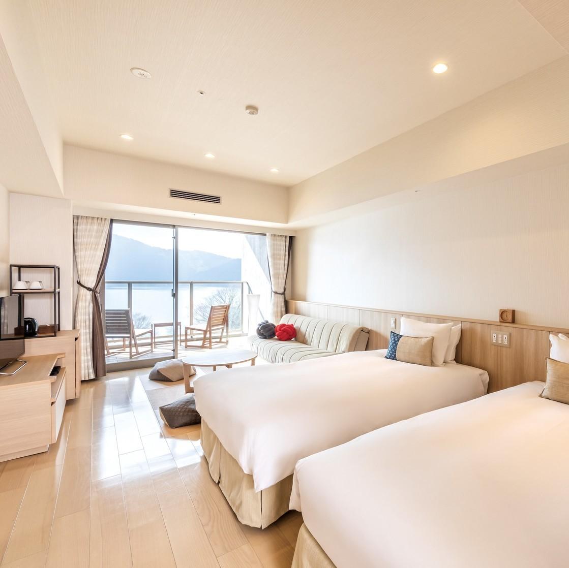Standard, Twin Beds, Forest View