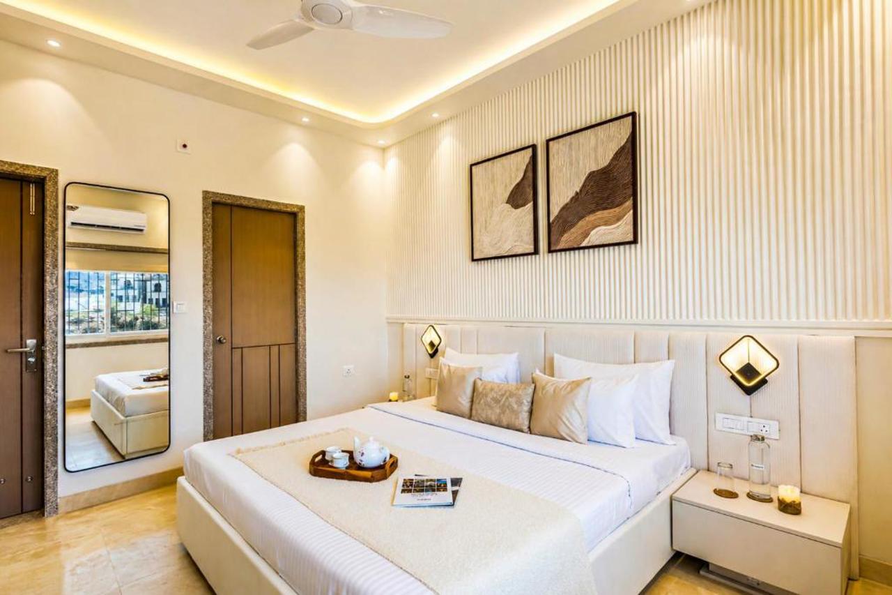Room at ELIVAAS Shourya Viola 3 BHK Villa with Pvt Pool & Garden, UDAIPUR