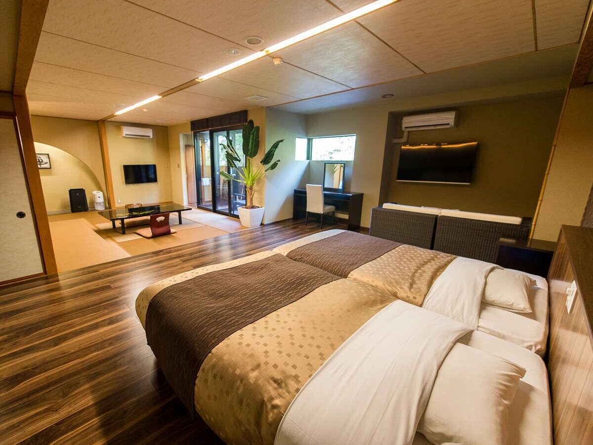 Traditional, Suite, Twin Beds, 4 Futon Beds, Outdoor Bath, Terrace, Smoking
