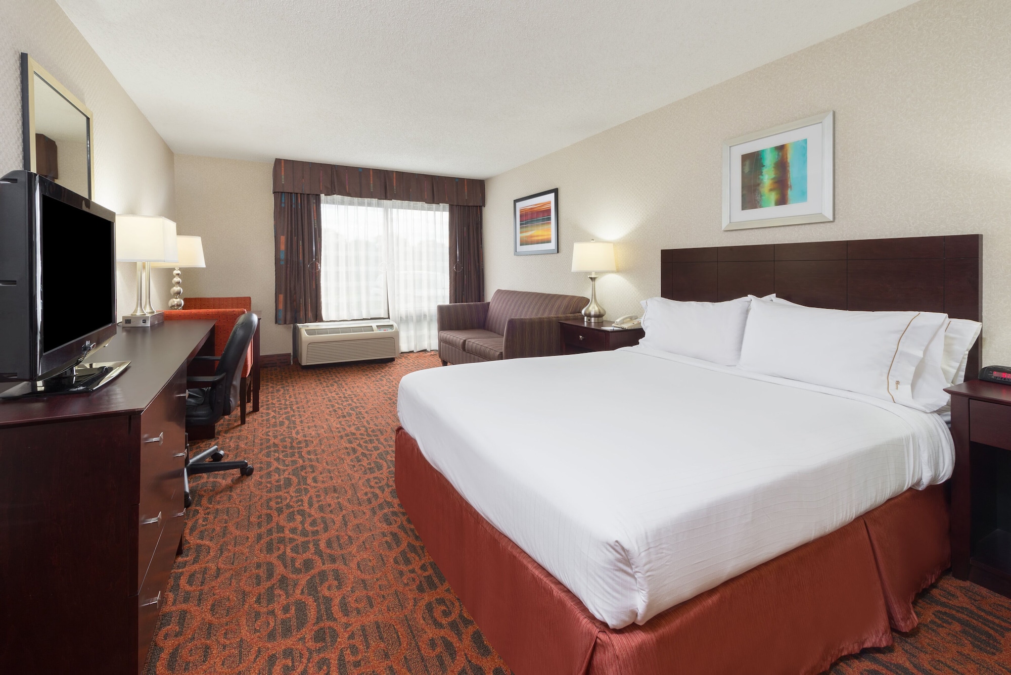 غرفة قياسية بسرير كوين بحوض استحمام لذوي الإعاقة، Holiday Inn Express Philadelphia Ne - Bensalem 4/7