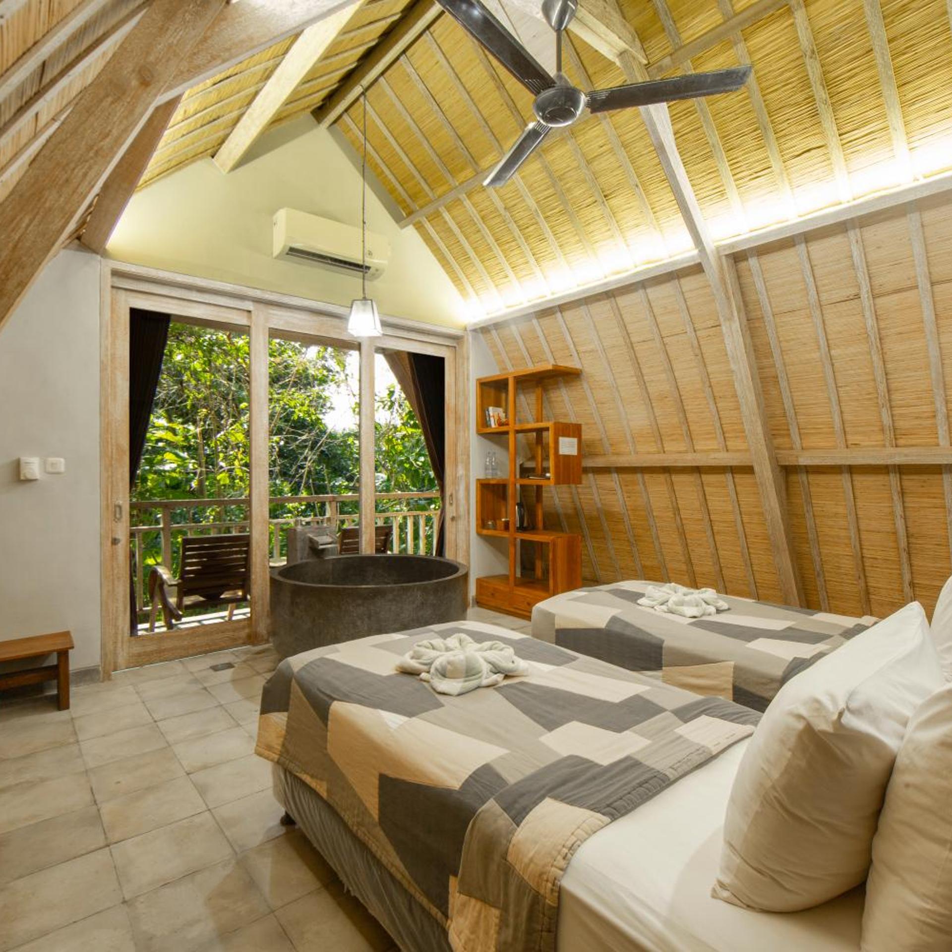 Room, Twin Beds, Balcony, Ubad Retreat 7/8