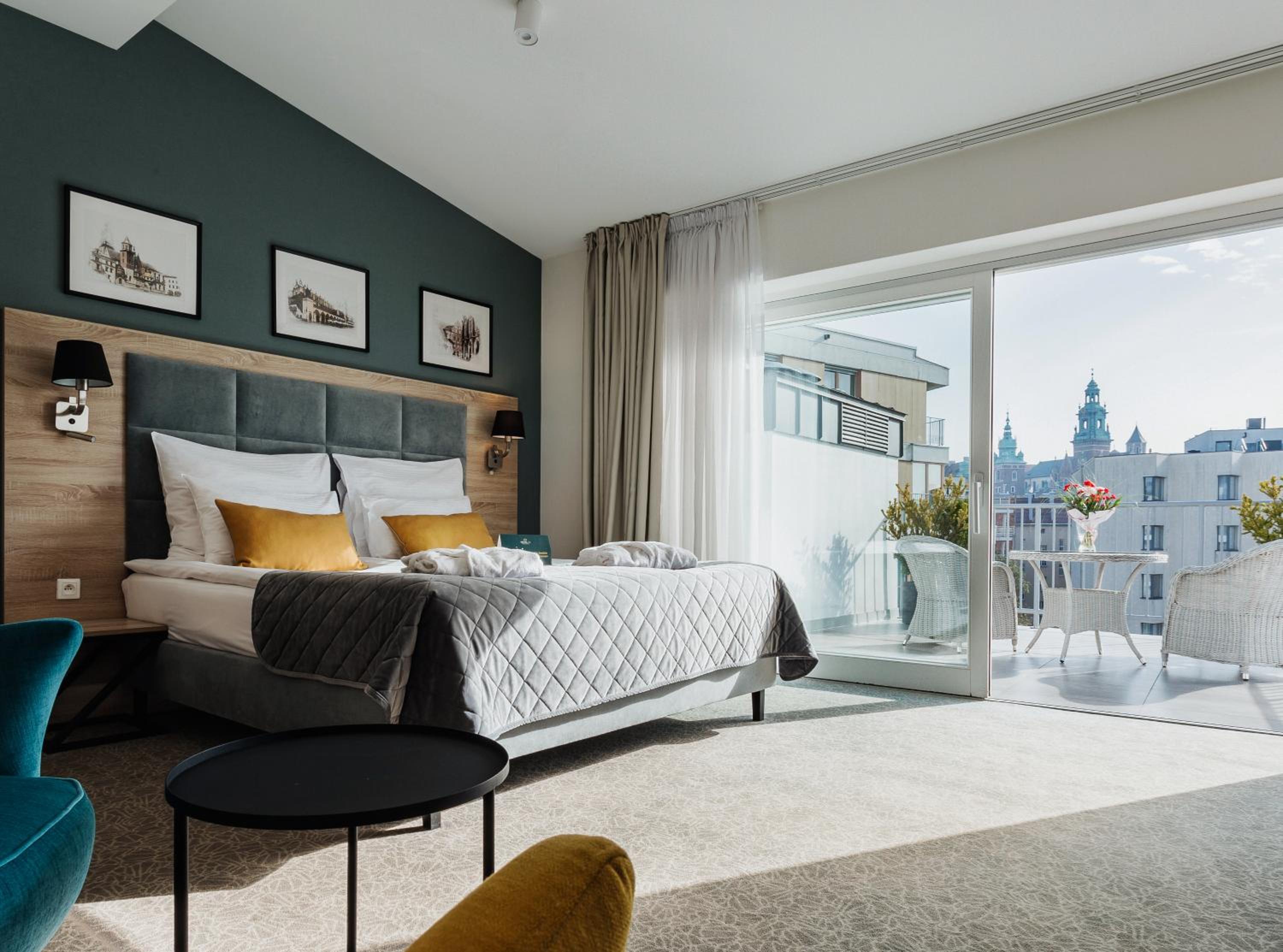 غرفة بسرير مزدوج بشرفة، Hotel 32 Krakow Old Town 3/8