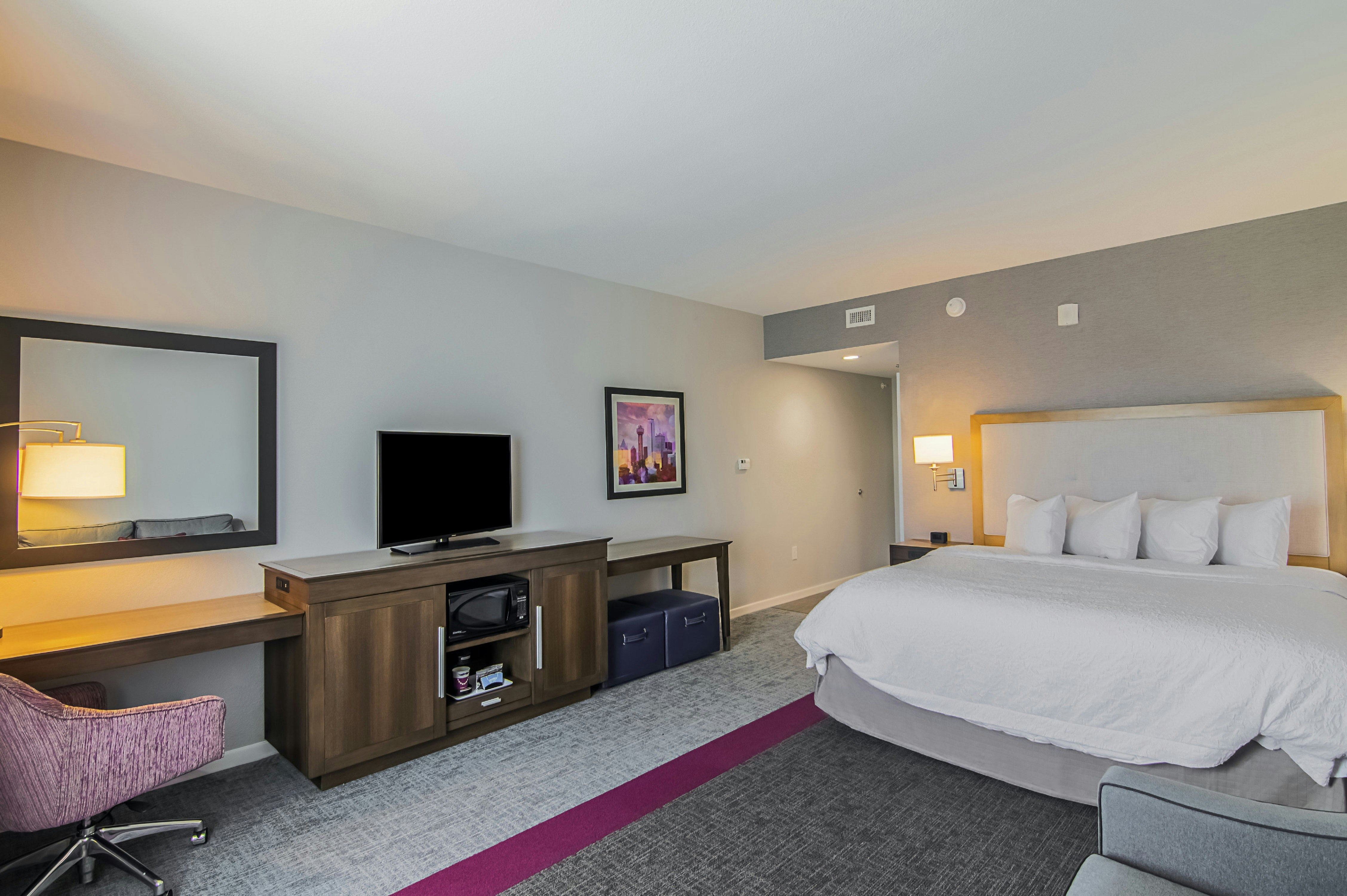 غرفة بسرير كينج لذوي الإعاقة، Hampton Inn & Suites Dallas/Richardson 2/4