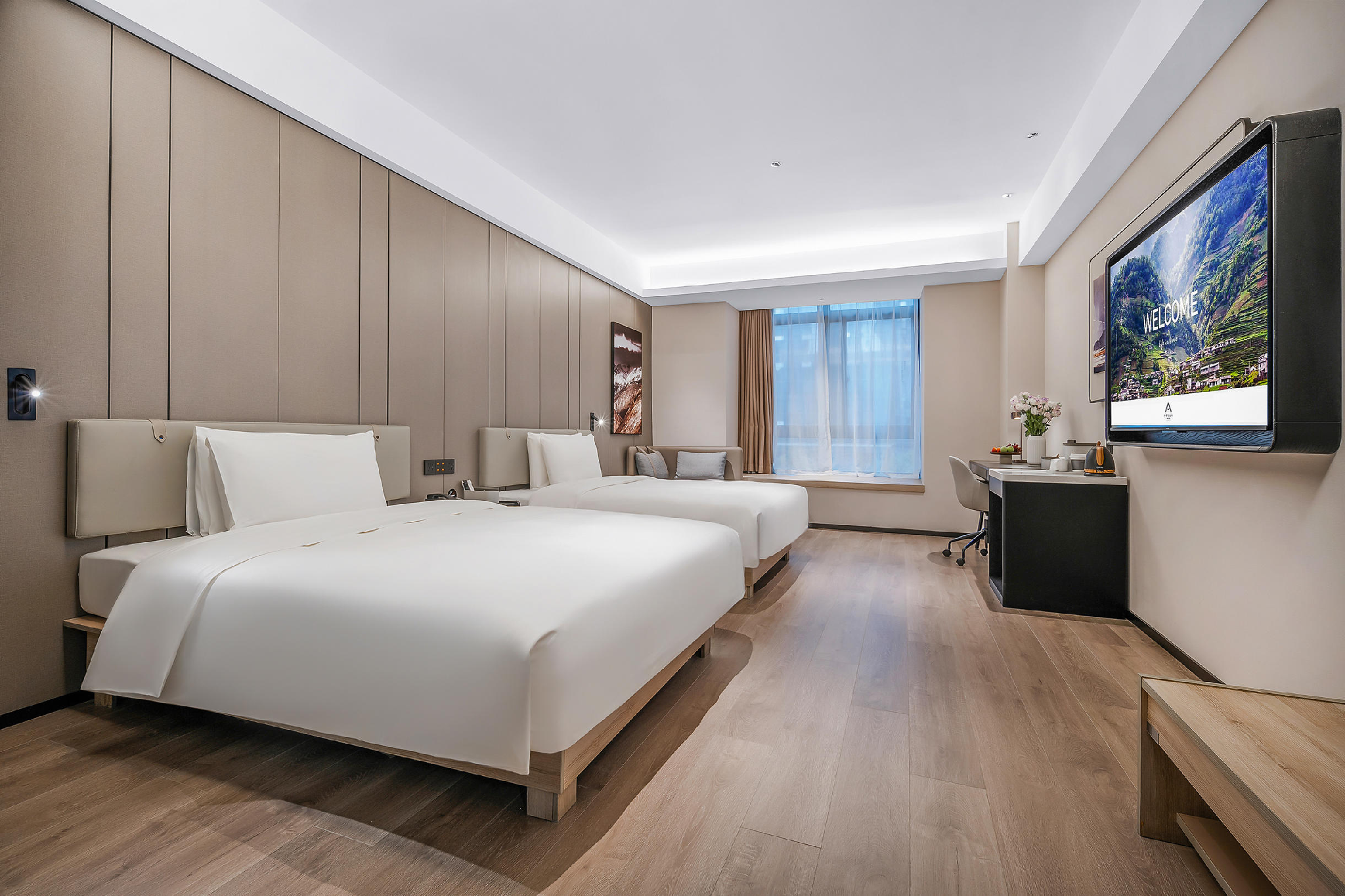 Elegant, Twin Beds