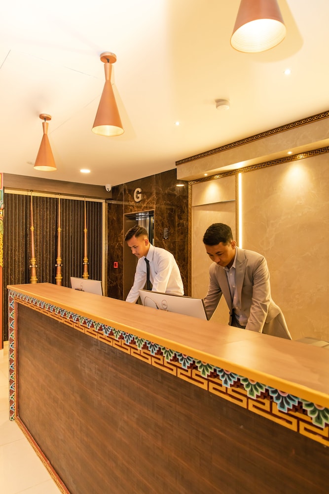 Lobby at Mila Hotel, KATHMANDU