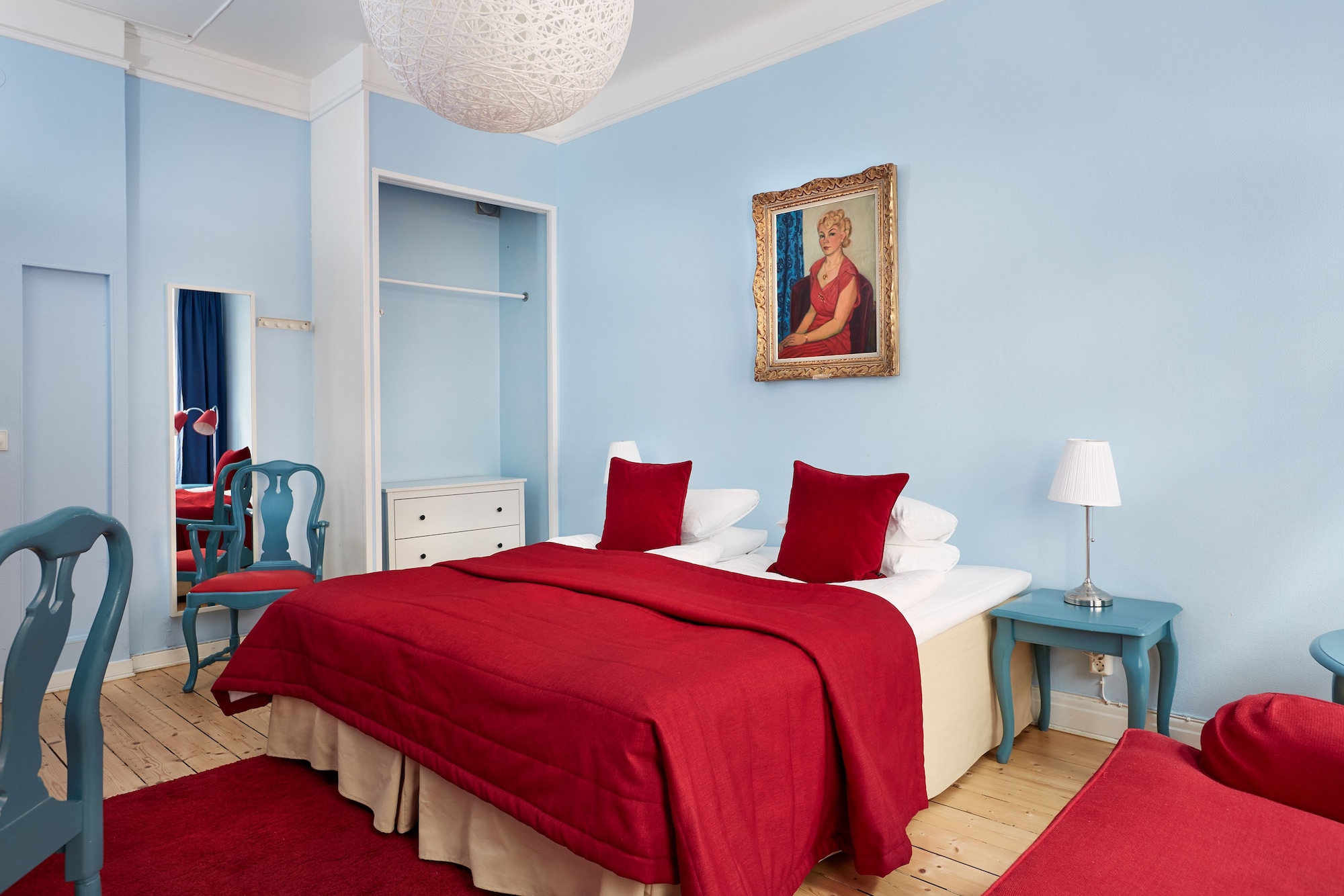 غرفة بسريرين منفصلين بحمام مشترك، Hotel Hornsgatan 6/9