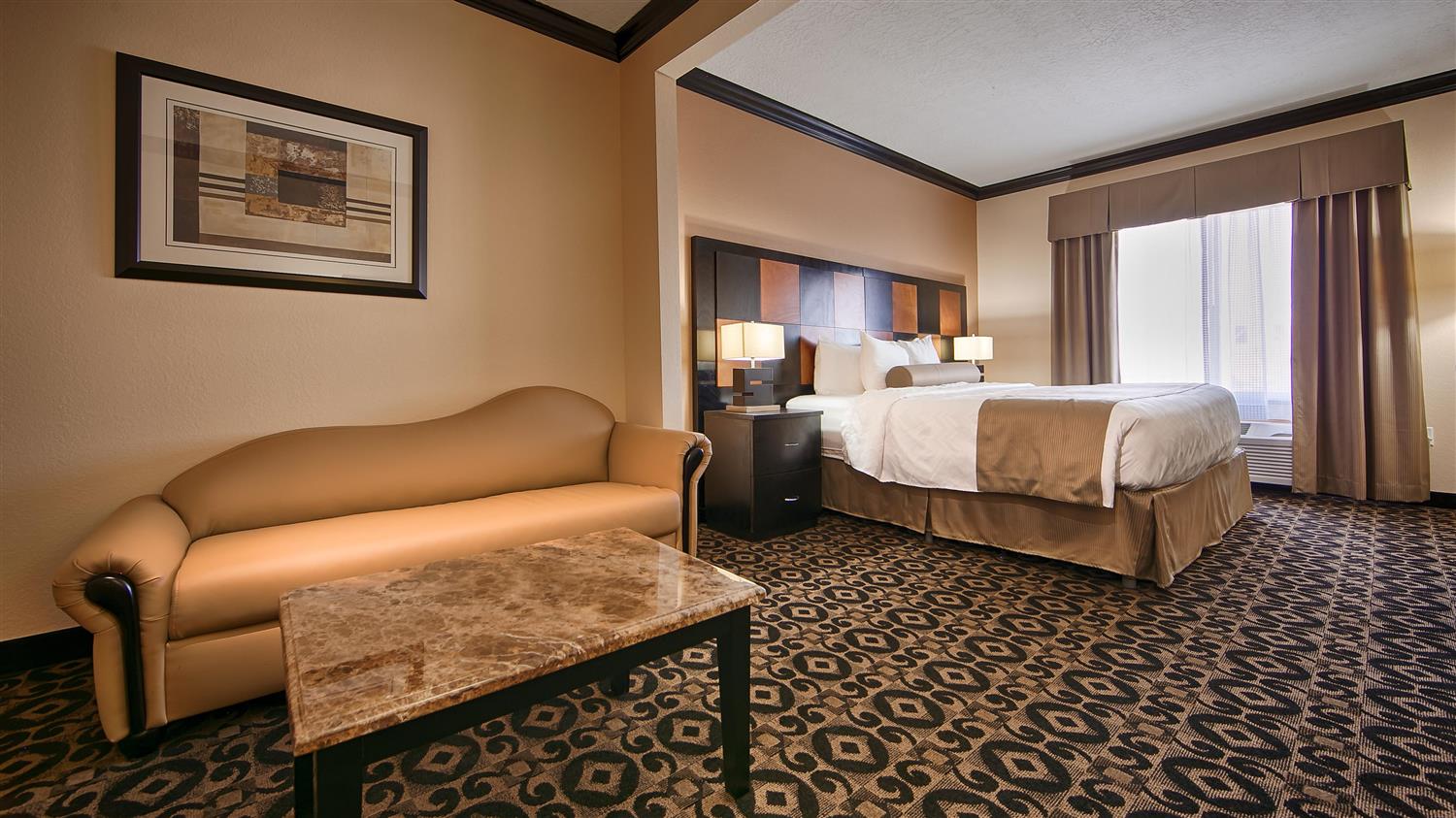 جناح بسرير كينج مع أريكة، Best Western Plus Airport Inn Suites Salt Lake City 3/6