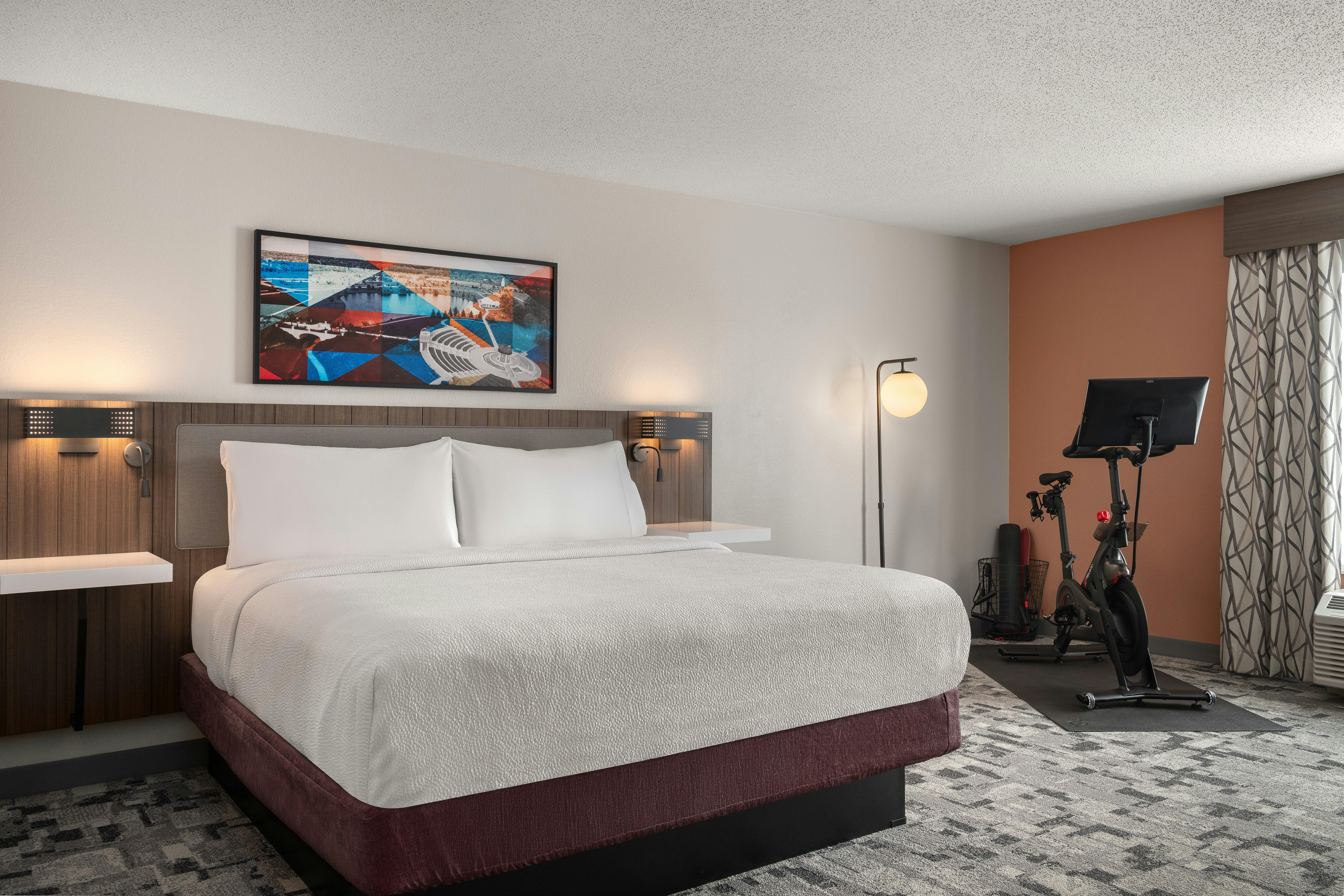 Room, King Bed, Peloton
