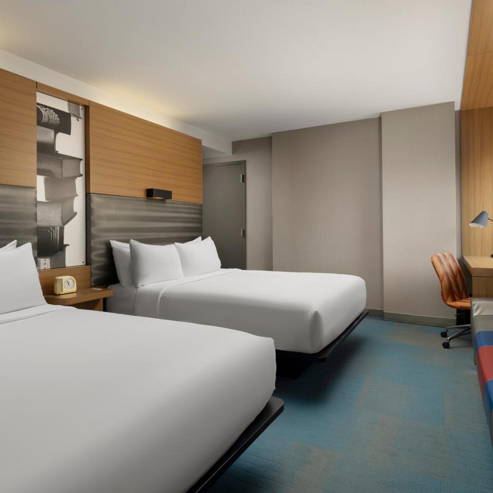 Aloft, 2 Queen Beds, City View